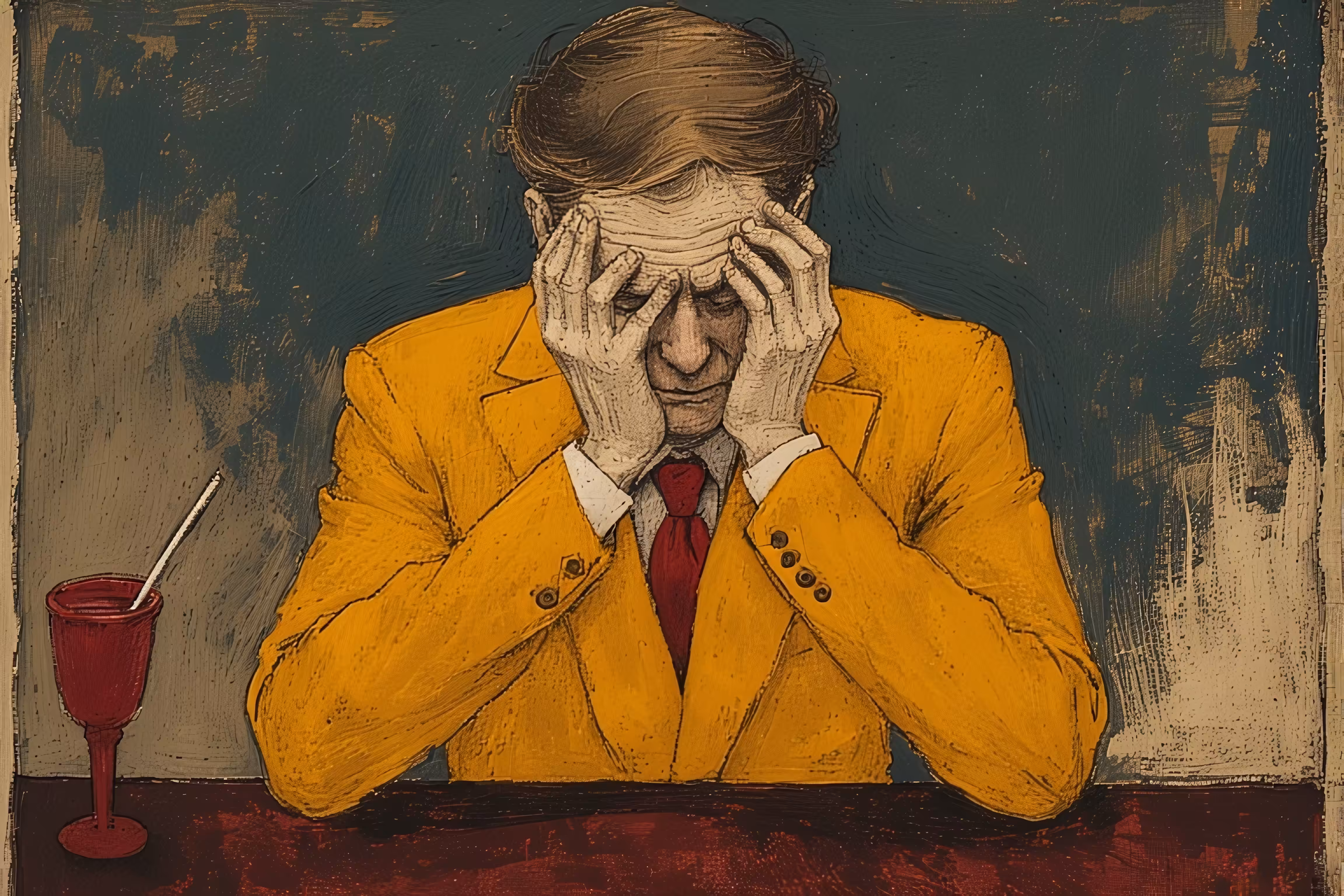 365 Brushstrokes of the Future: Yellow Burnout