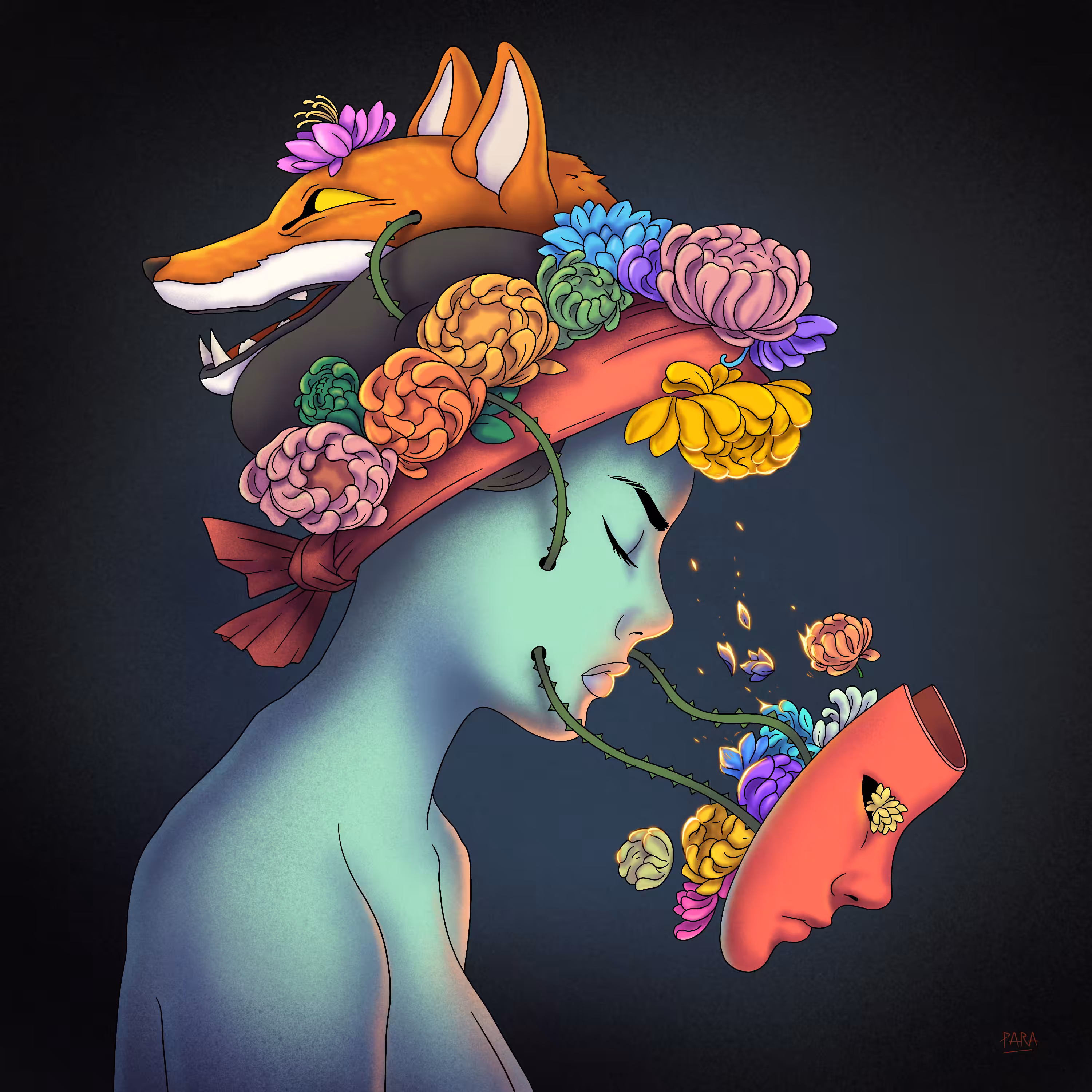Flower mask