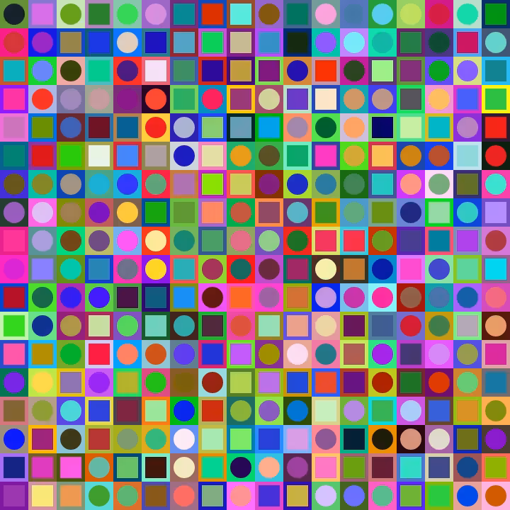 Square Dot Composition #309