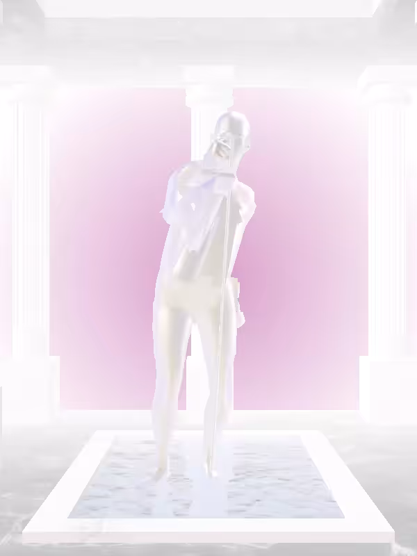The Arguing Shimmery Violet Garden Woman #7031