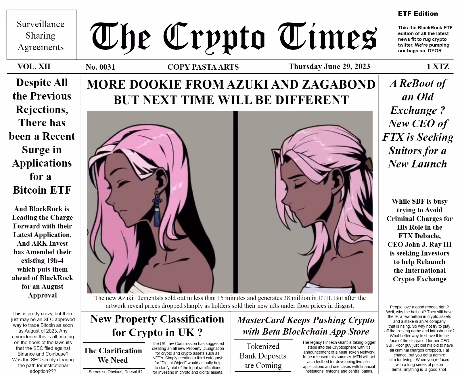 The Crypto Times 0031 - Bitcoin ETFs
