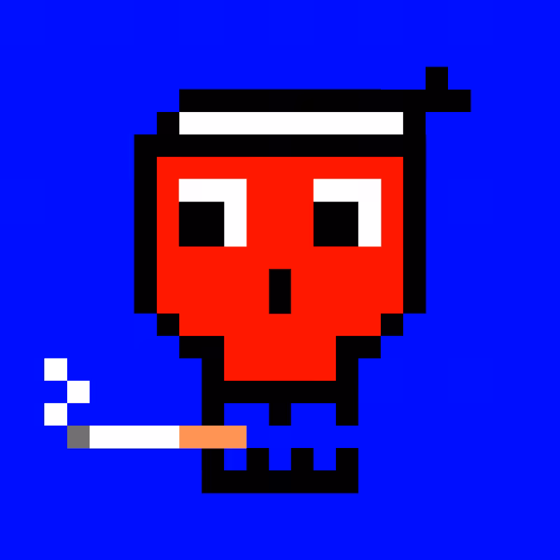 Pixel skull #7