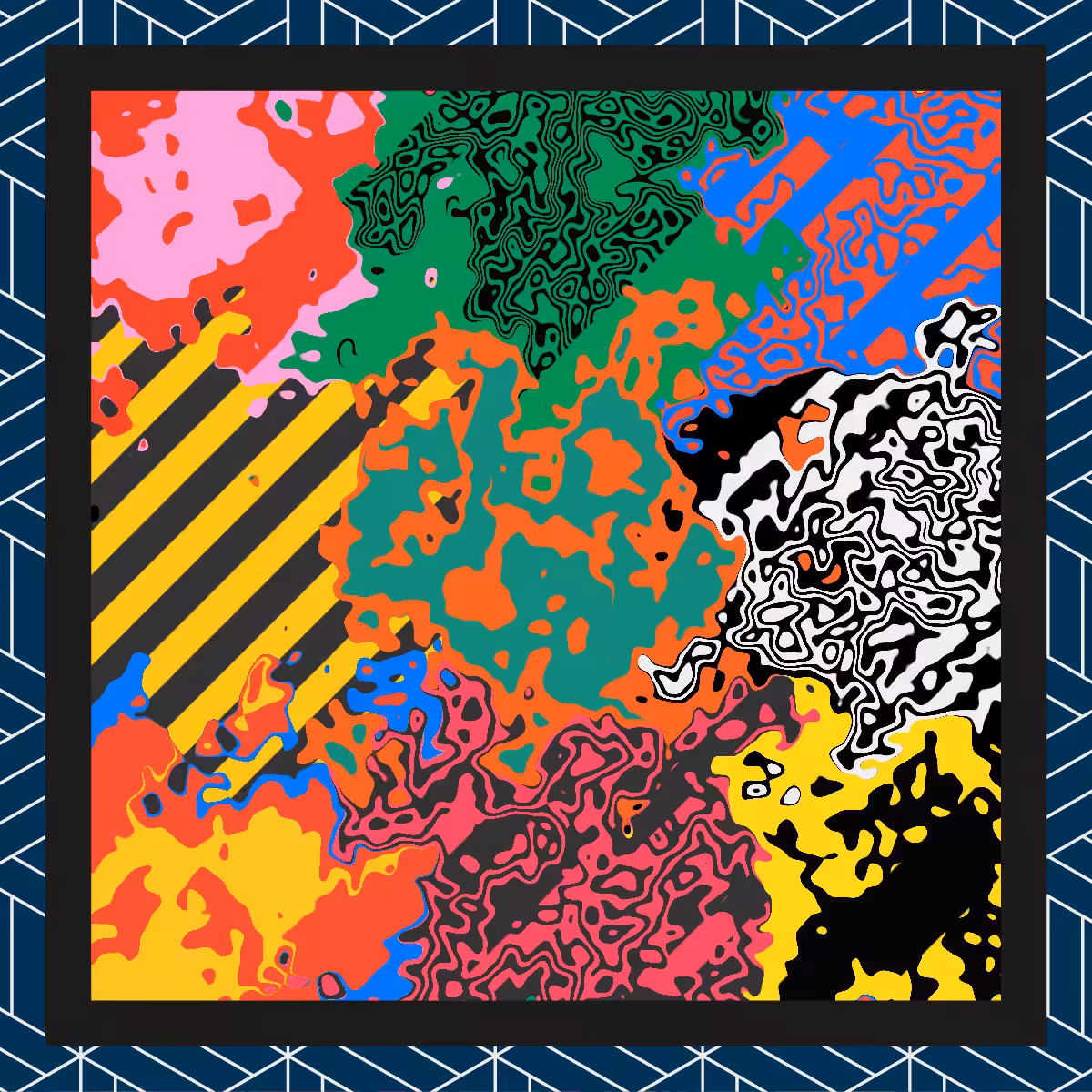 Pop Frame Abstract Art 001