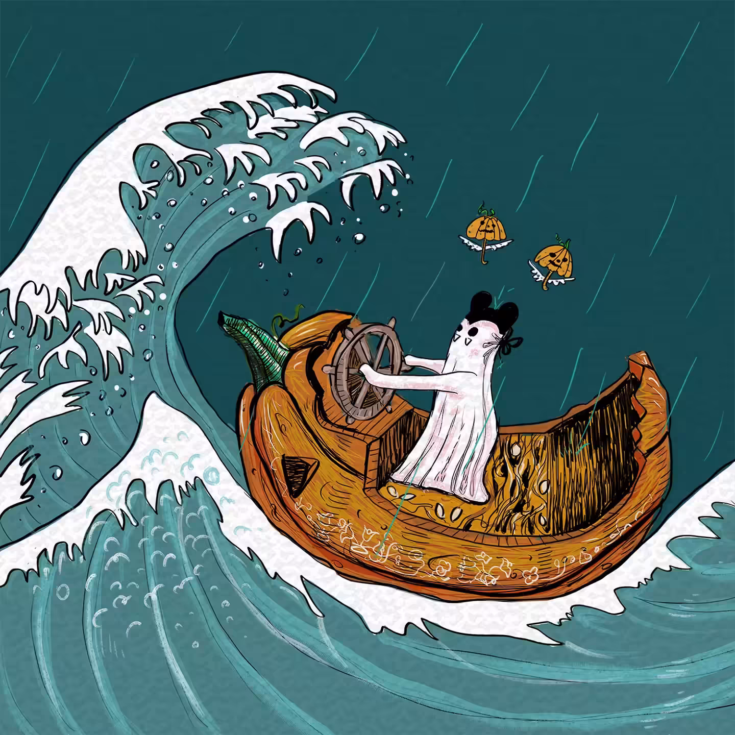 Big Wave in Halloween