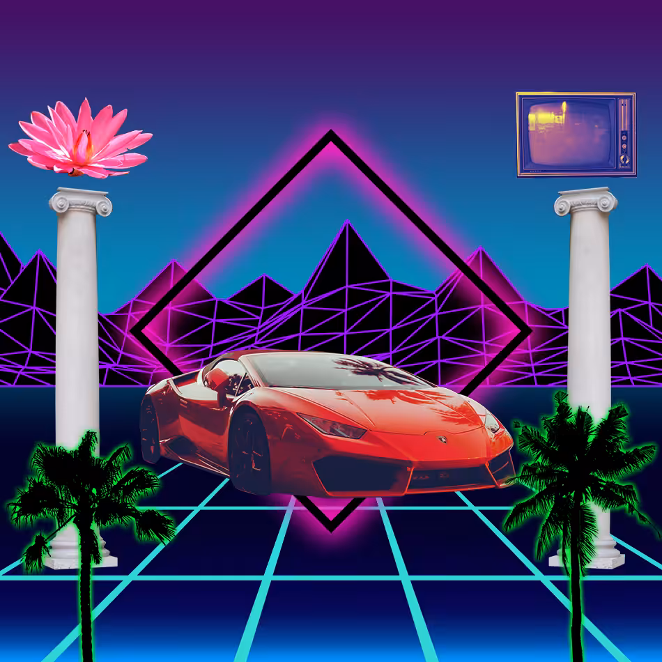S Y N T H W A V E Nightlife Generator #62