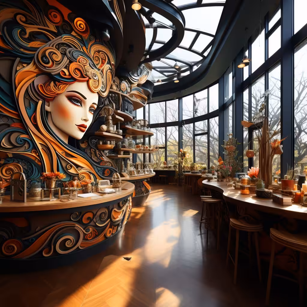 Artistic interior design 