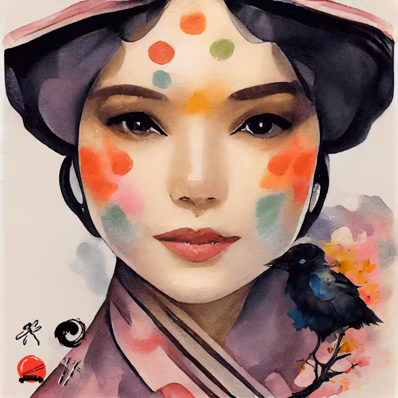 Geisha and Black Bird #3