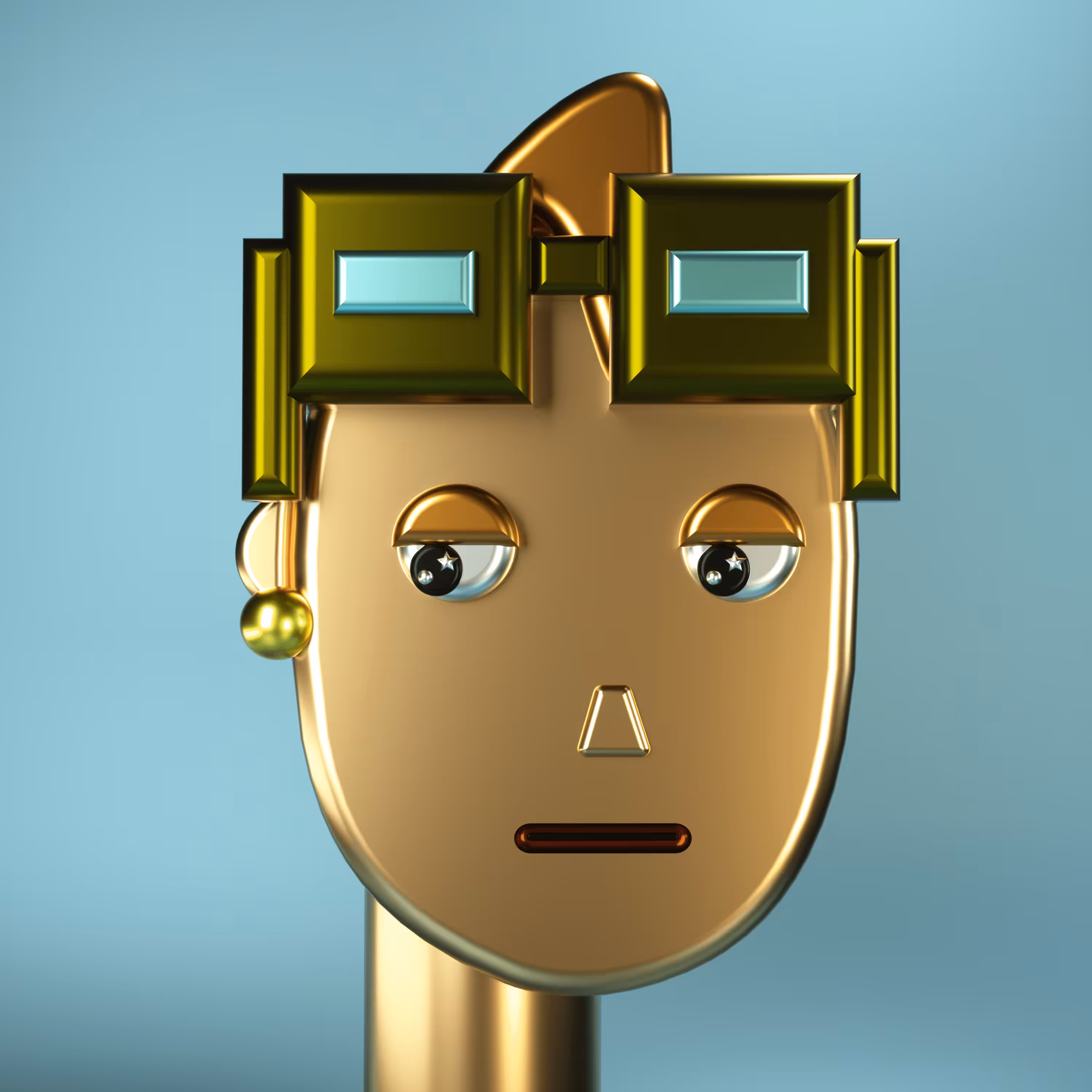 3D Chrome Punks: 3D Chrome Punk #0543