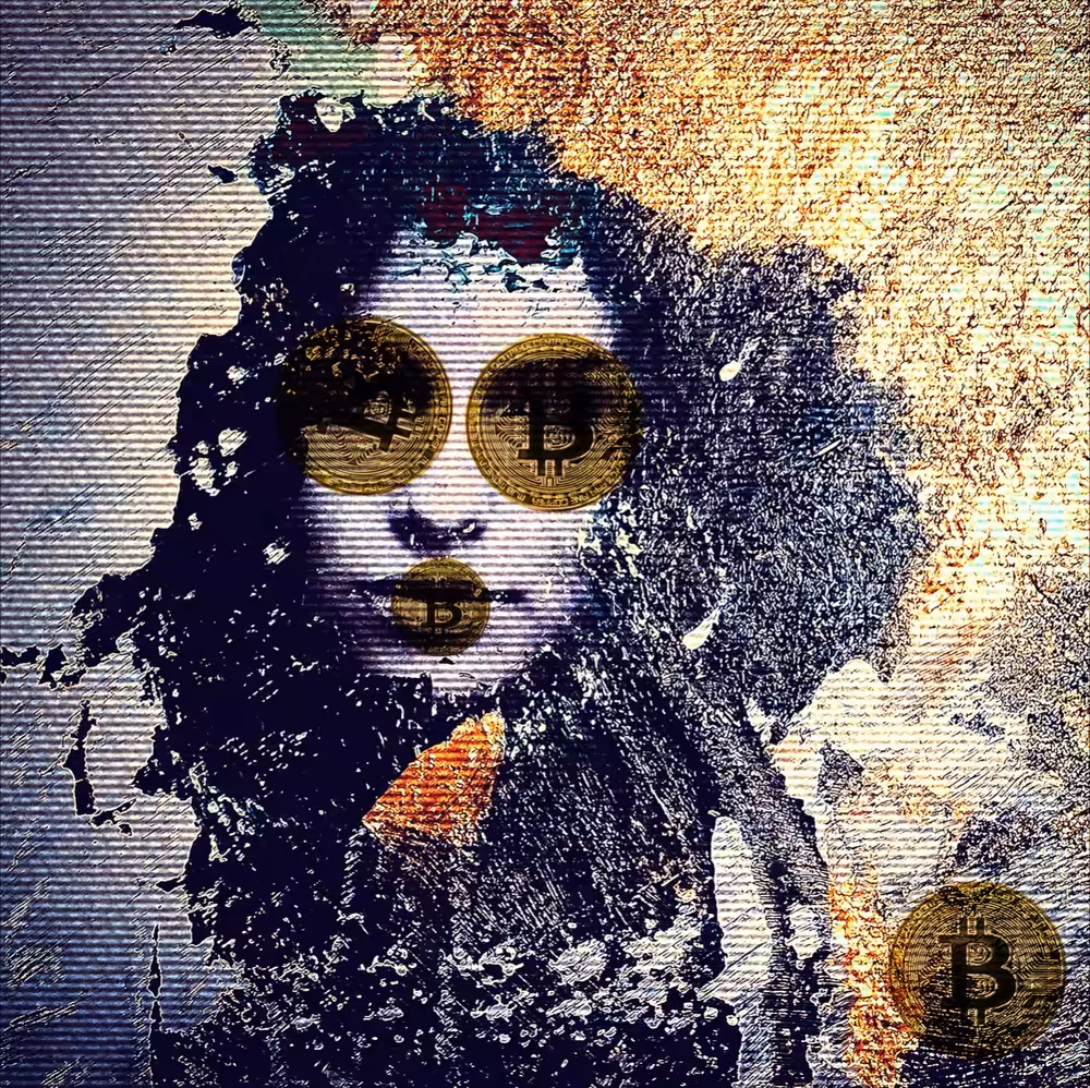 / CRYPTO-WOMAN / " in a descentralizated world " (still image)