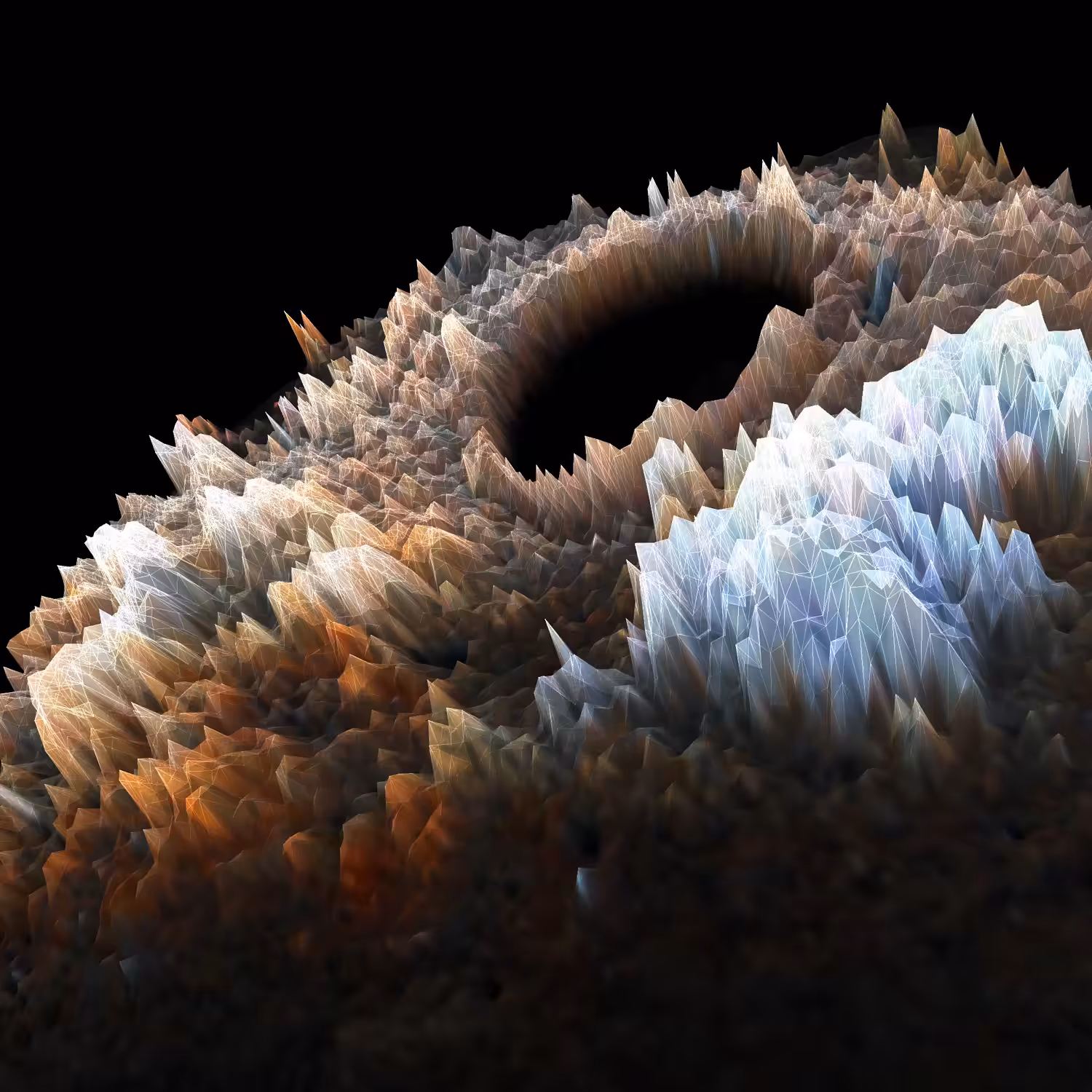 metasurface deep crater