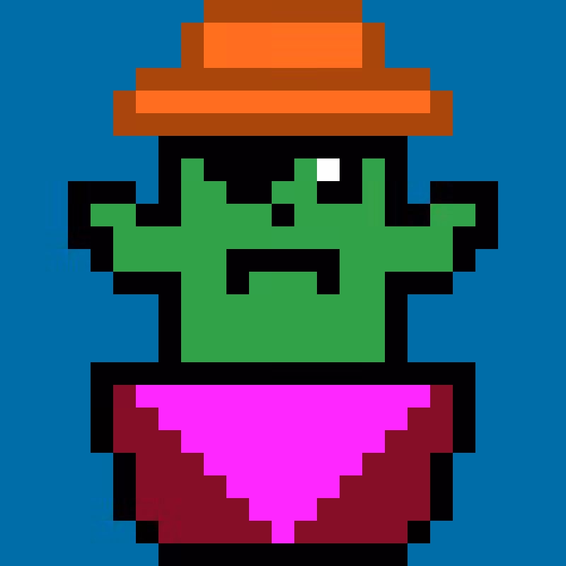 pixel cactus #2