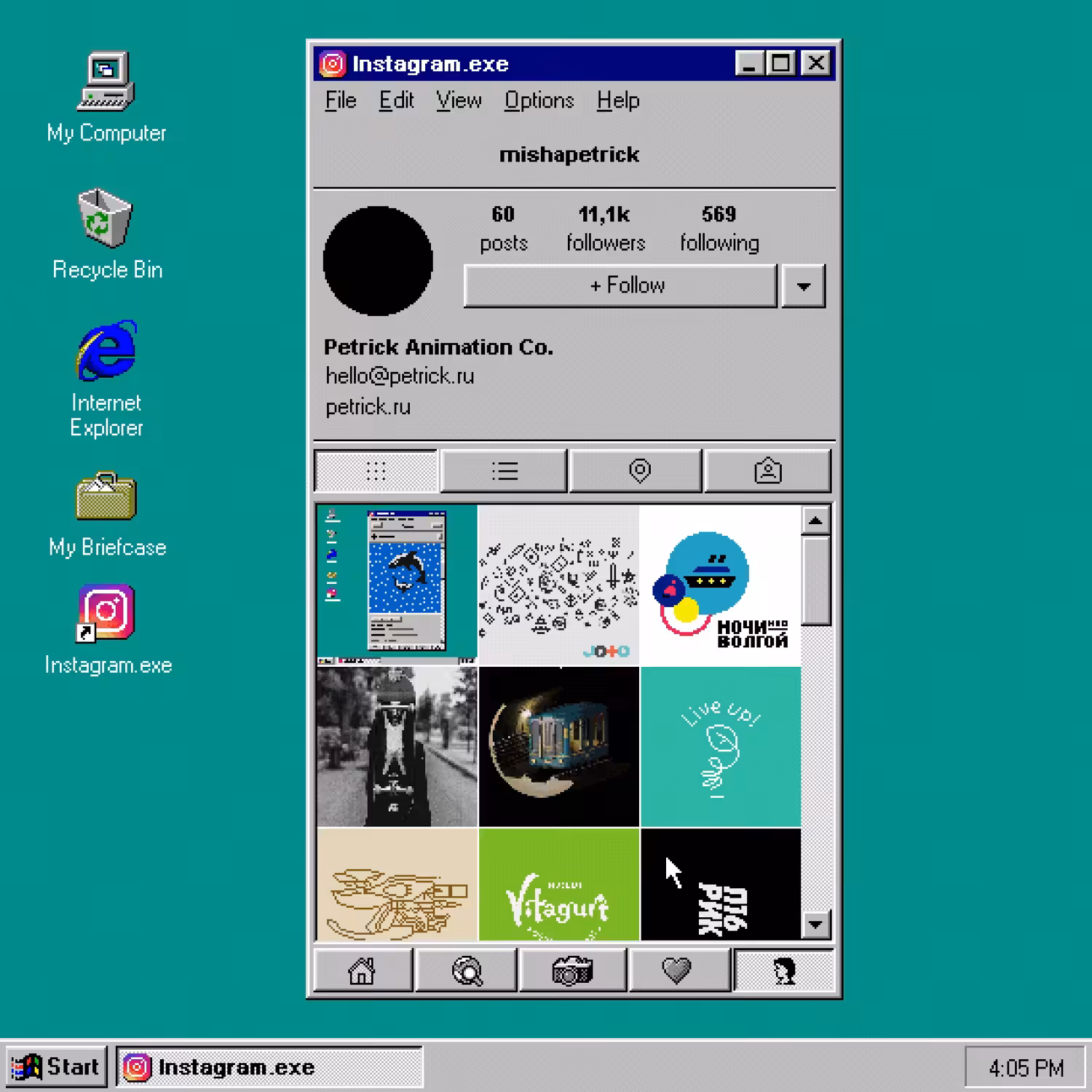 Instagram for Win95
