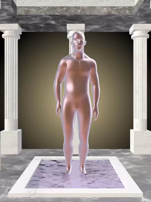 HeavenComputer: The Jumping Rosy Shimmer Man #4517