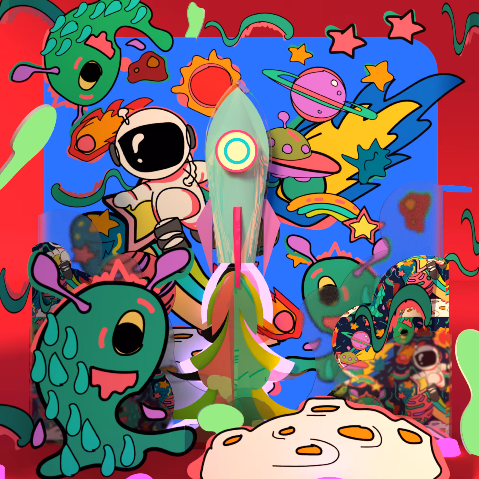 To the moon #63 Doodle