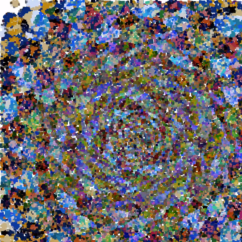 Mosaic or stained glass drops #111