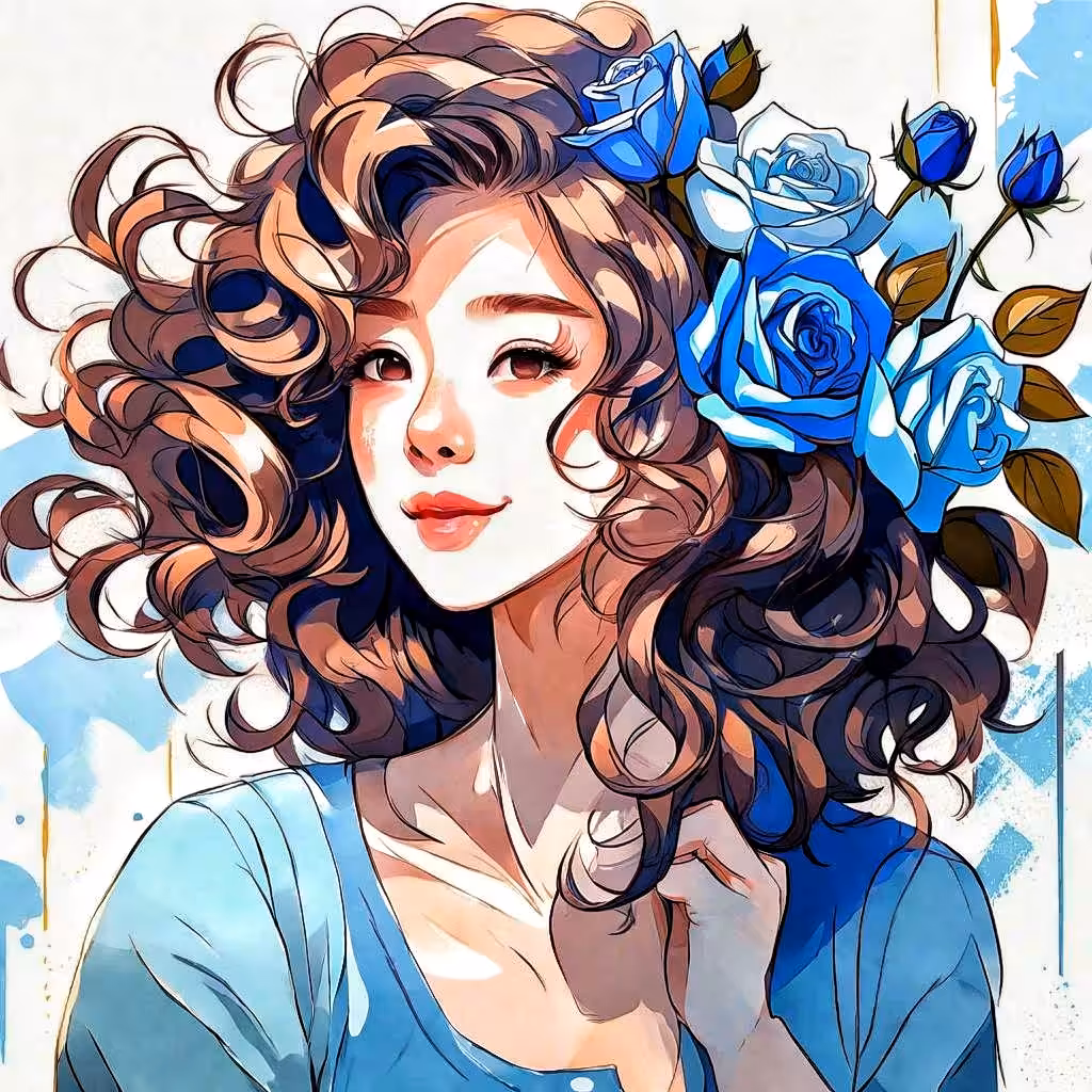Floral Woman Smile