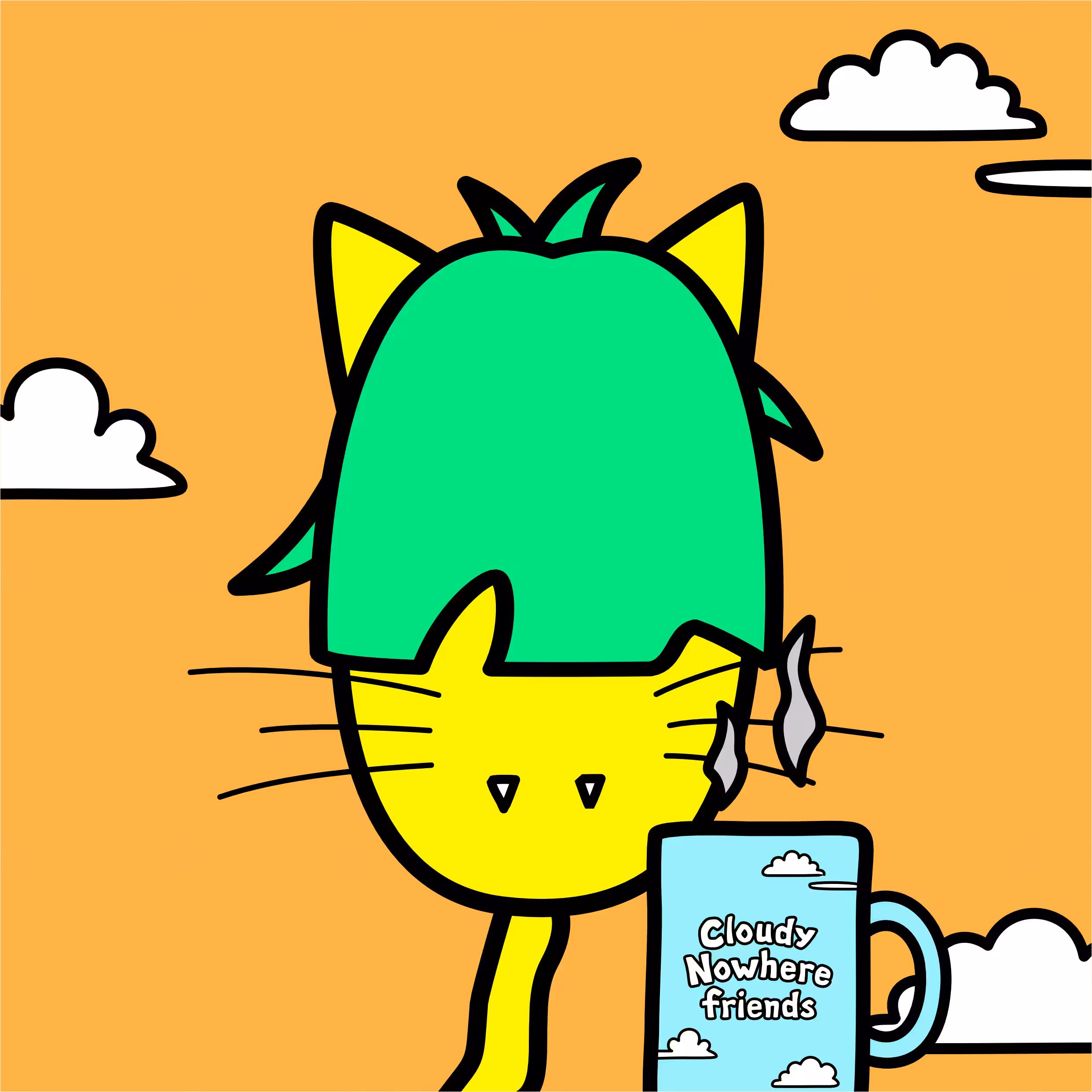 Morning Cloudy cat