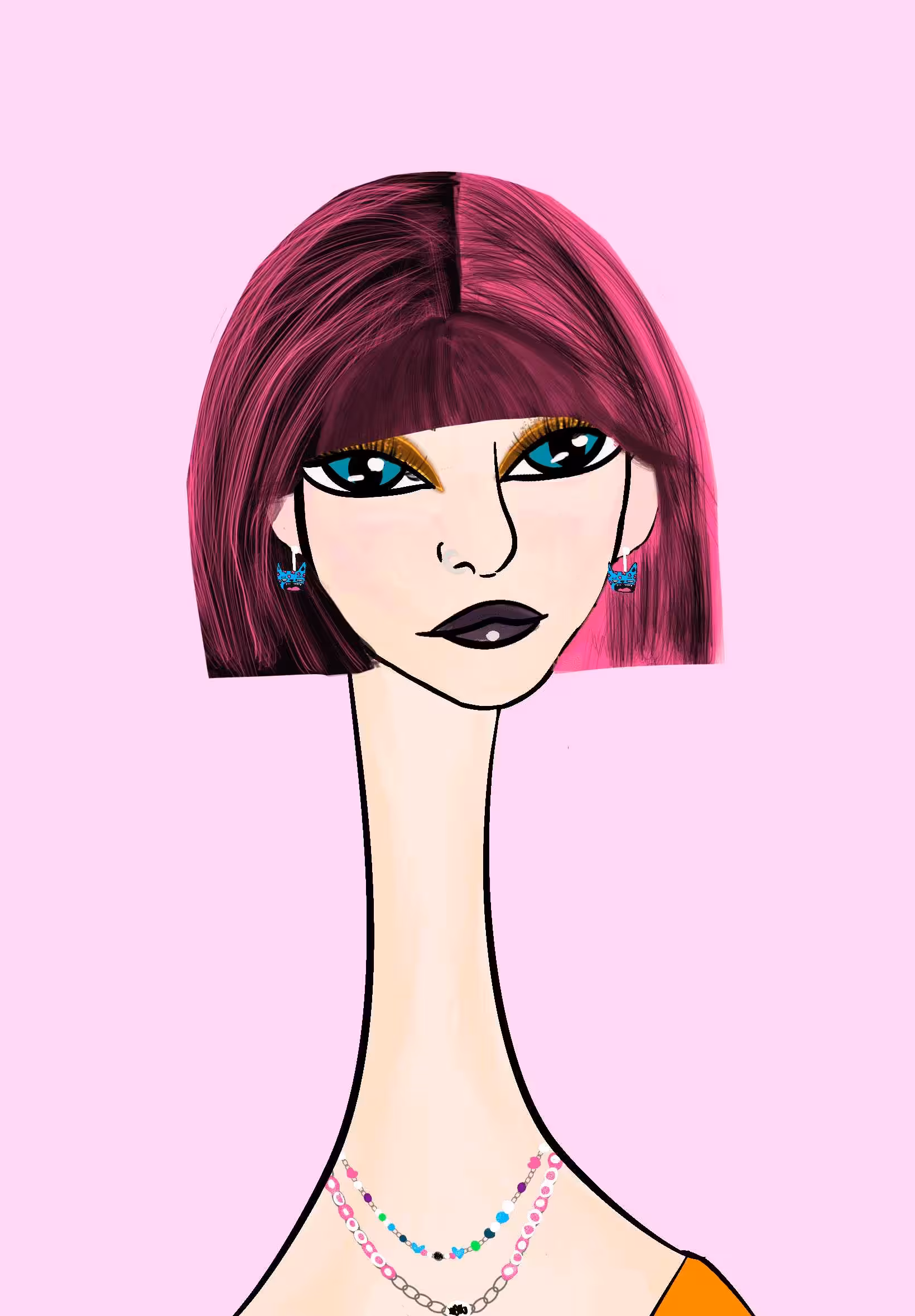 Long Neckie Lady #2806