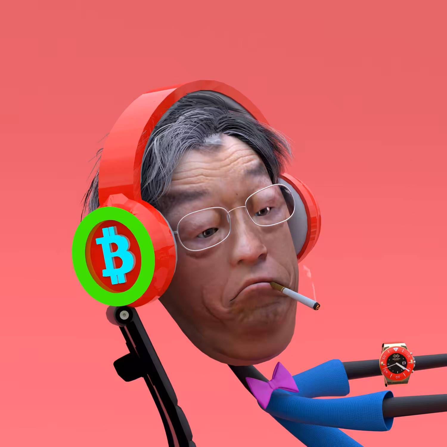 mfer 3D # 18 Satoshi Nakamoto
