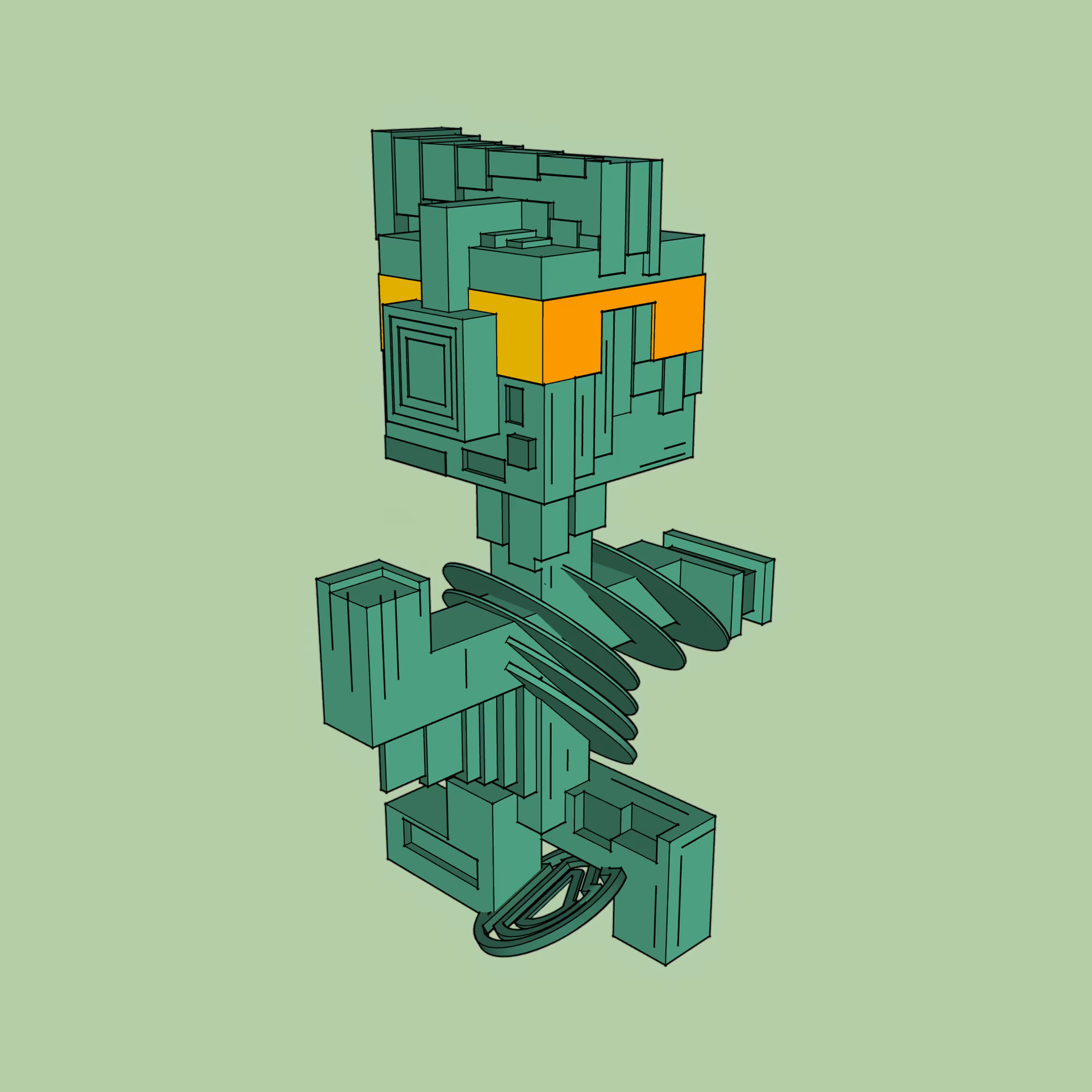 BrickBeads 1: BrickBeads #6009 - CopperAstronaut