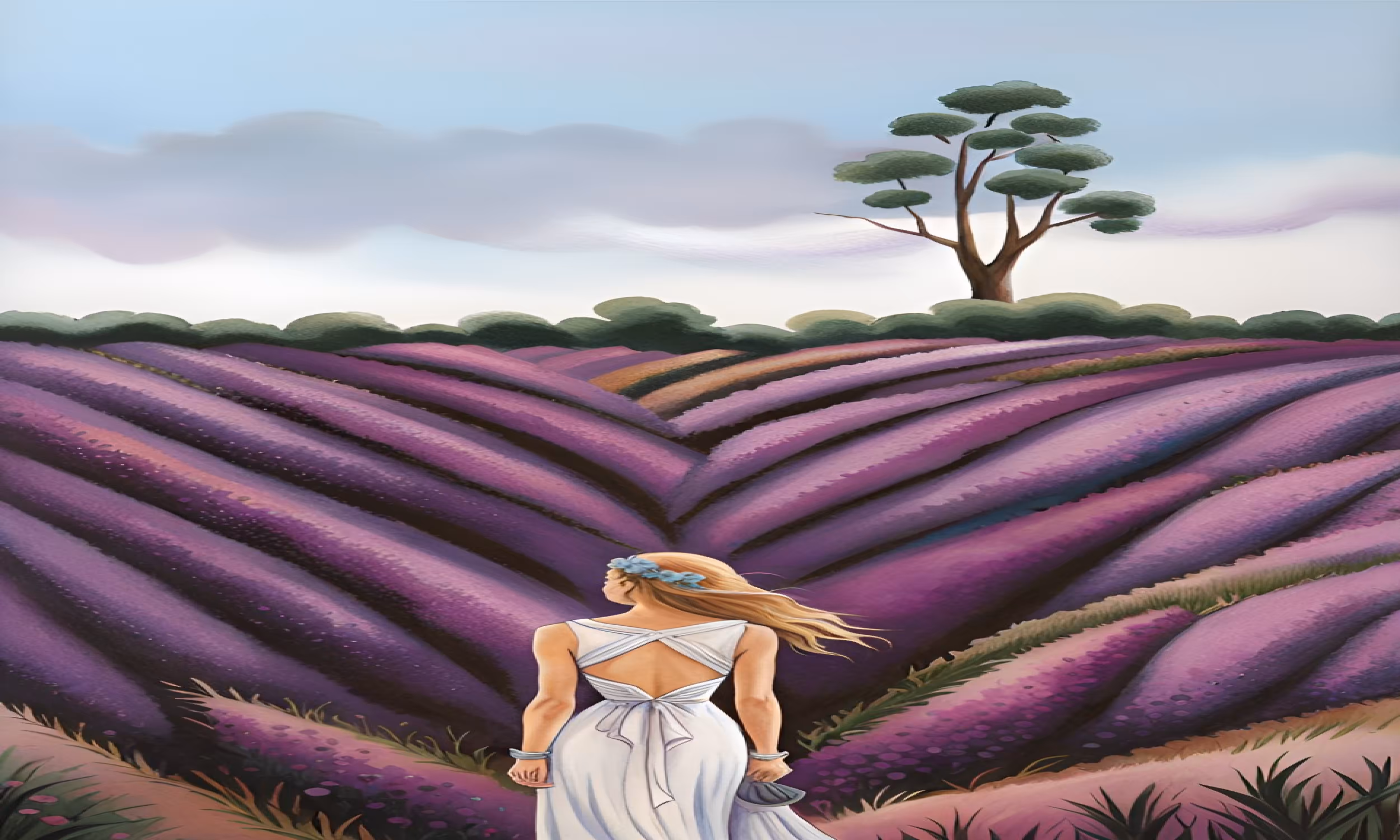Purple field 3