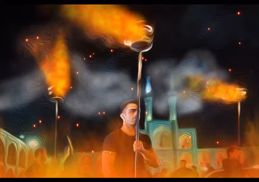 Traditional firefighting ceremonies animated#3