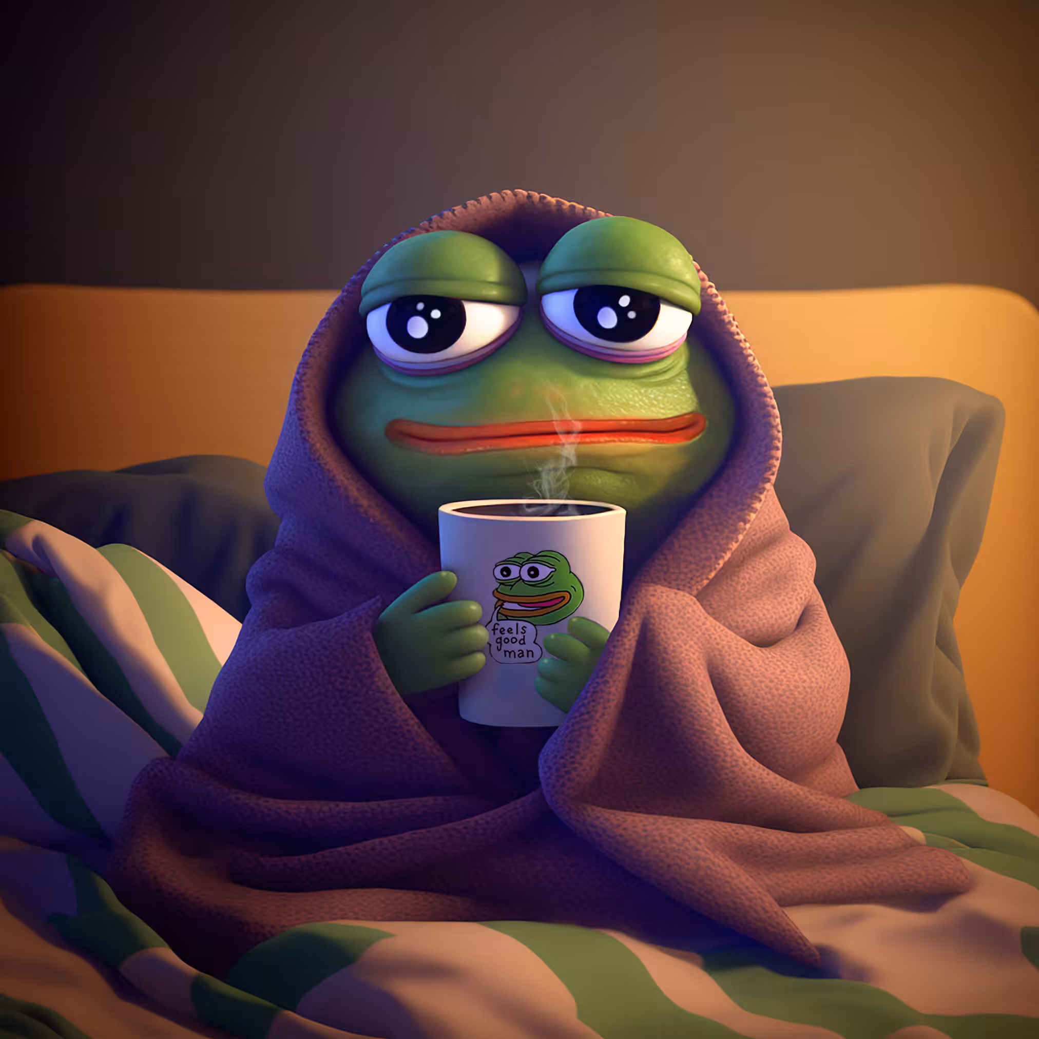 Very Cosy Pepe 🐸☕ #30/99