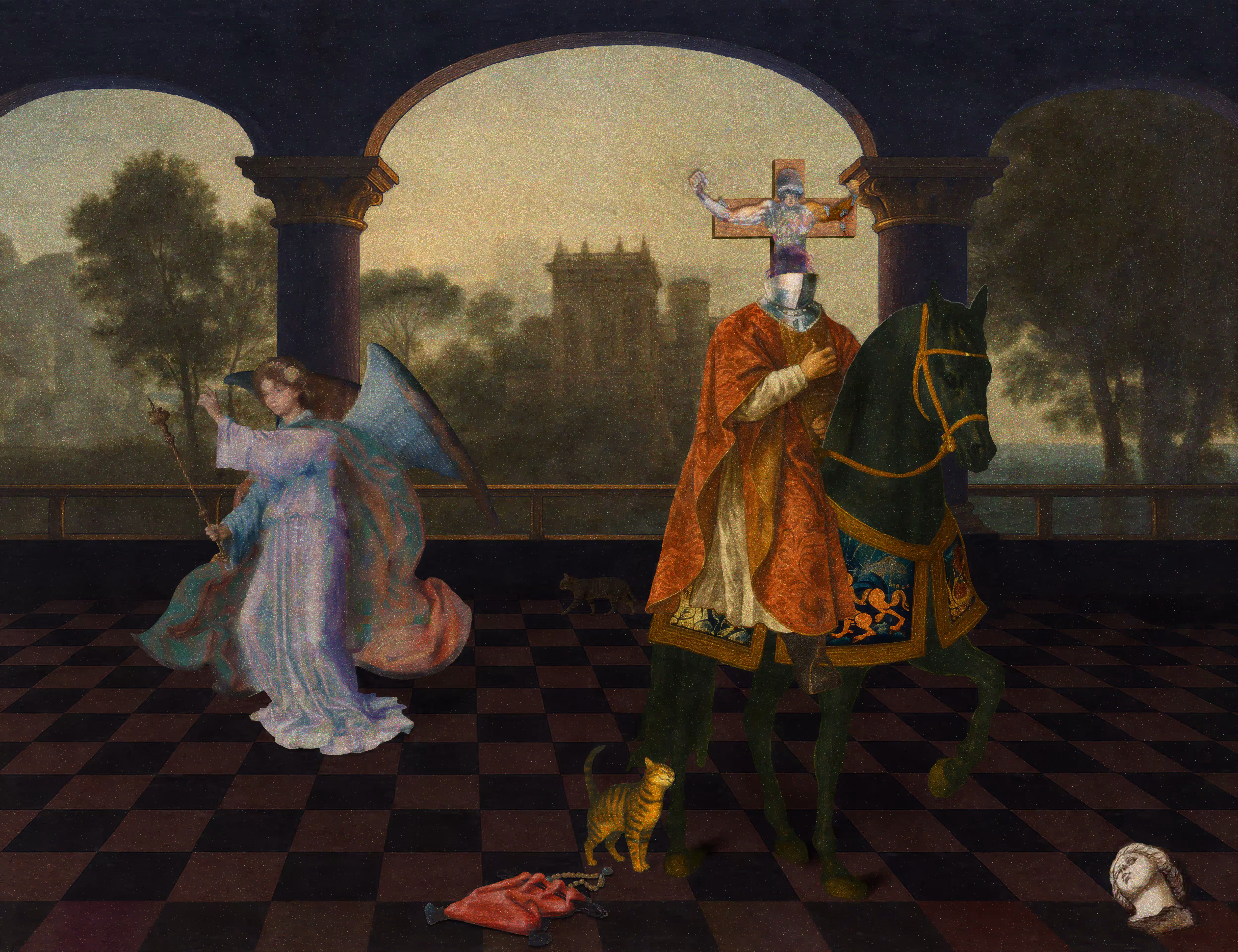 The Pilgrim’s Living Room Crucifixion; Mona Lisa Hyper-Gamble #166