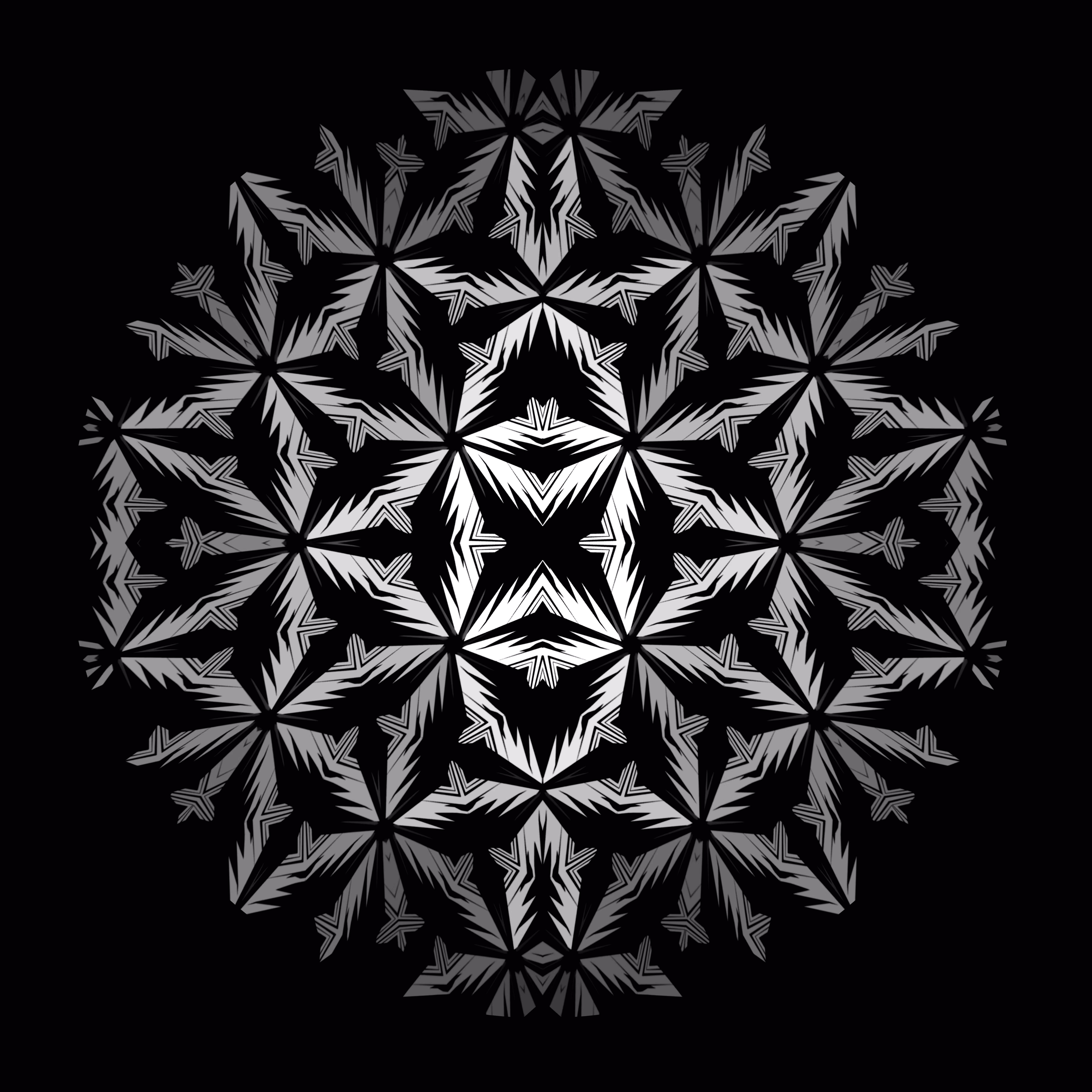 Autotroph #27 (Circle Limit Woodcut)