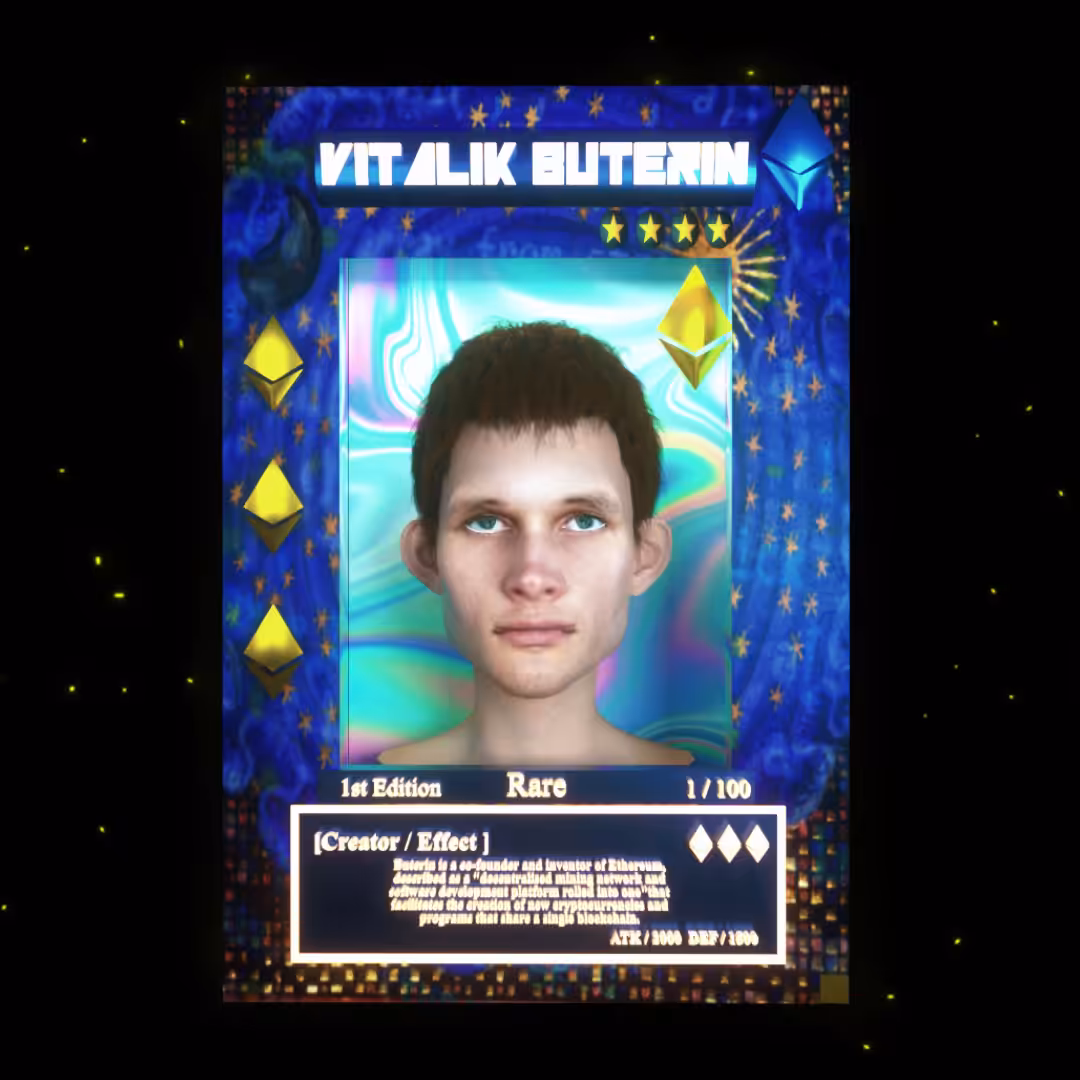 Vitalik Buterin RARE 1/100 : Founders & Pioneers