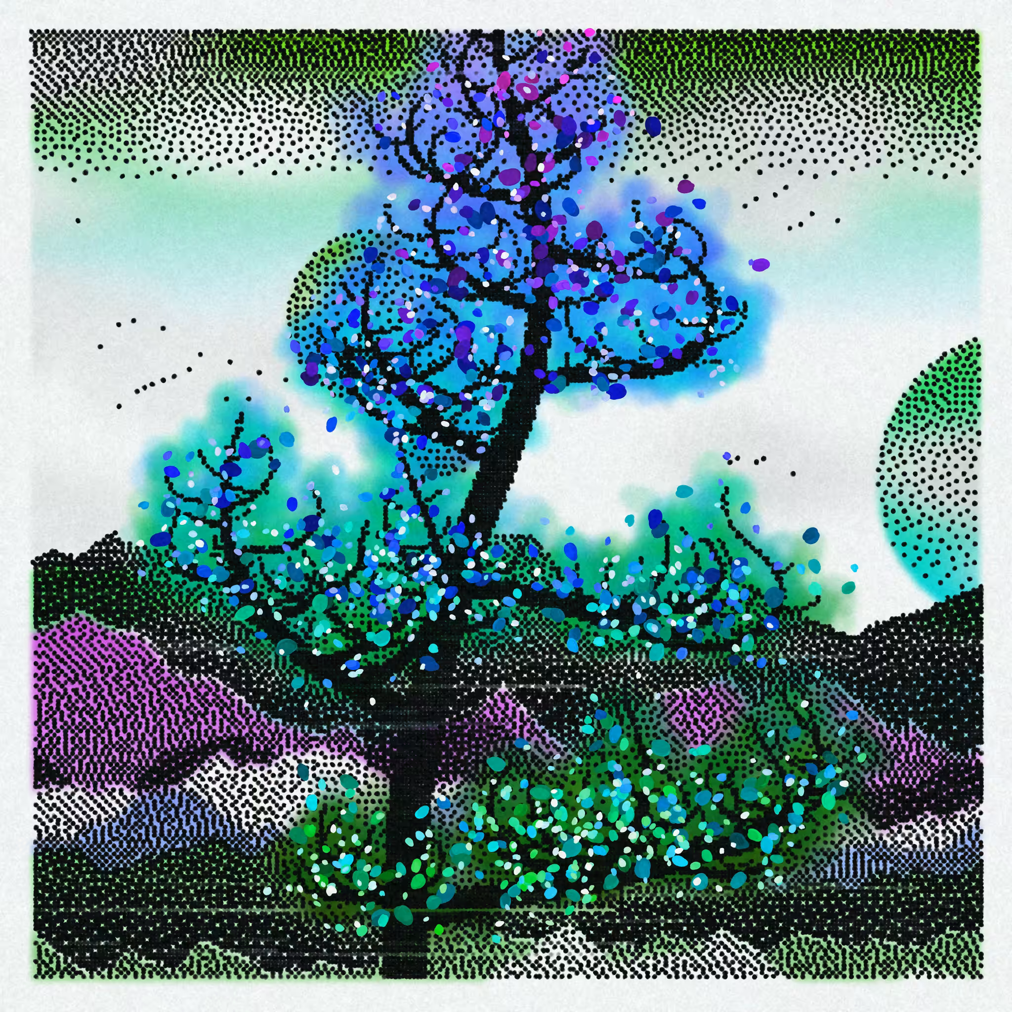 Dithered Branches #202