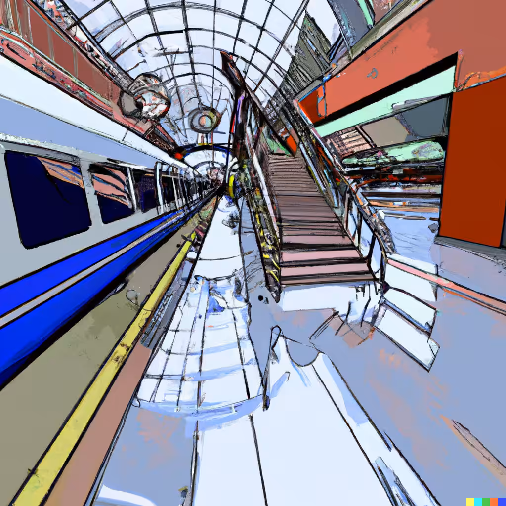 A train station