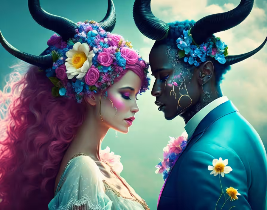 Love between darkness and color