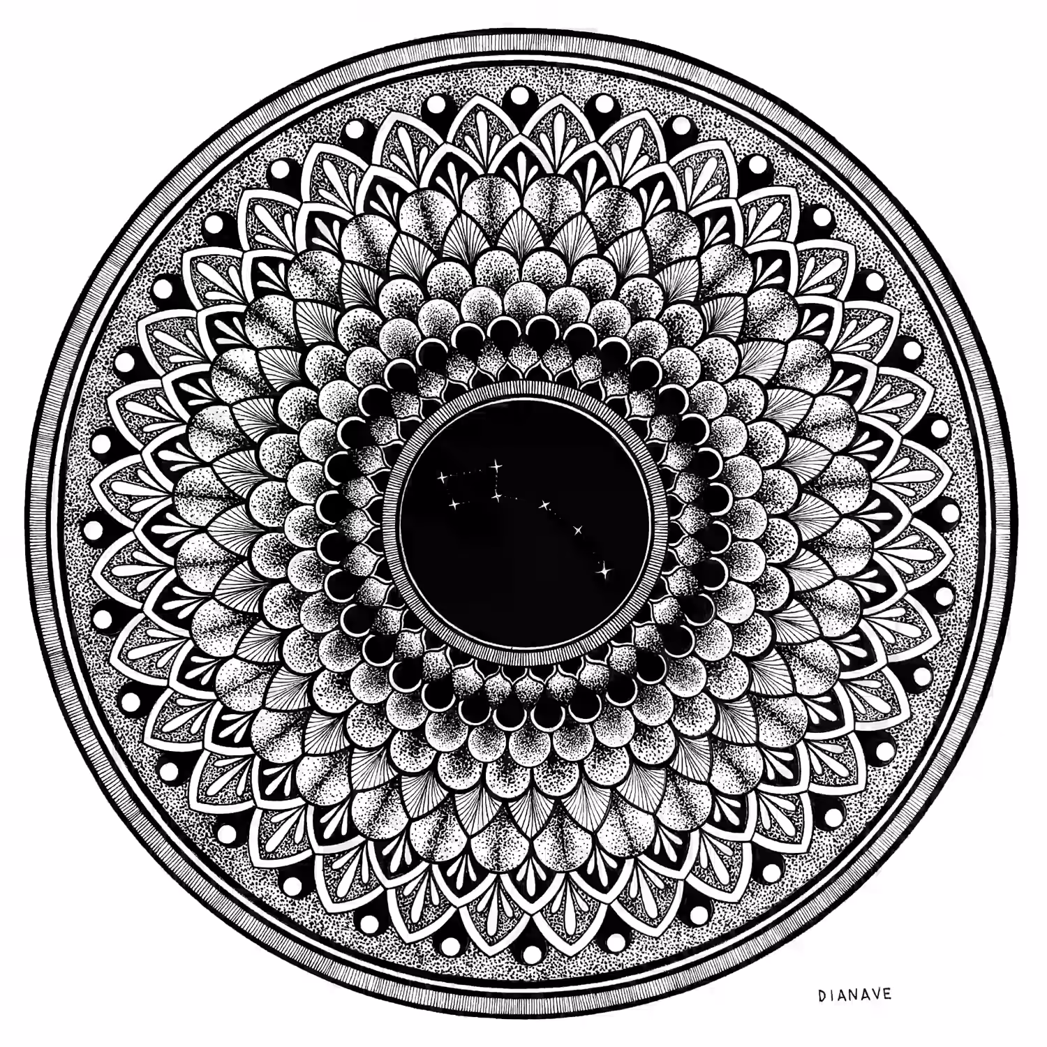 LITTLE DIPPER mandala 1/1