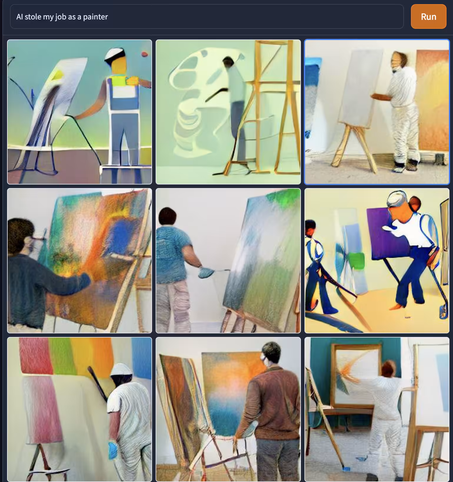 AI stole my job as a painter