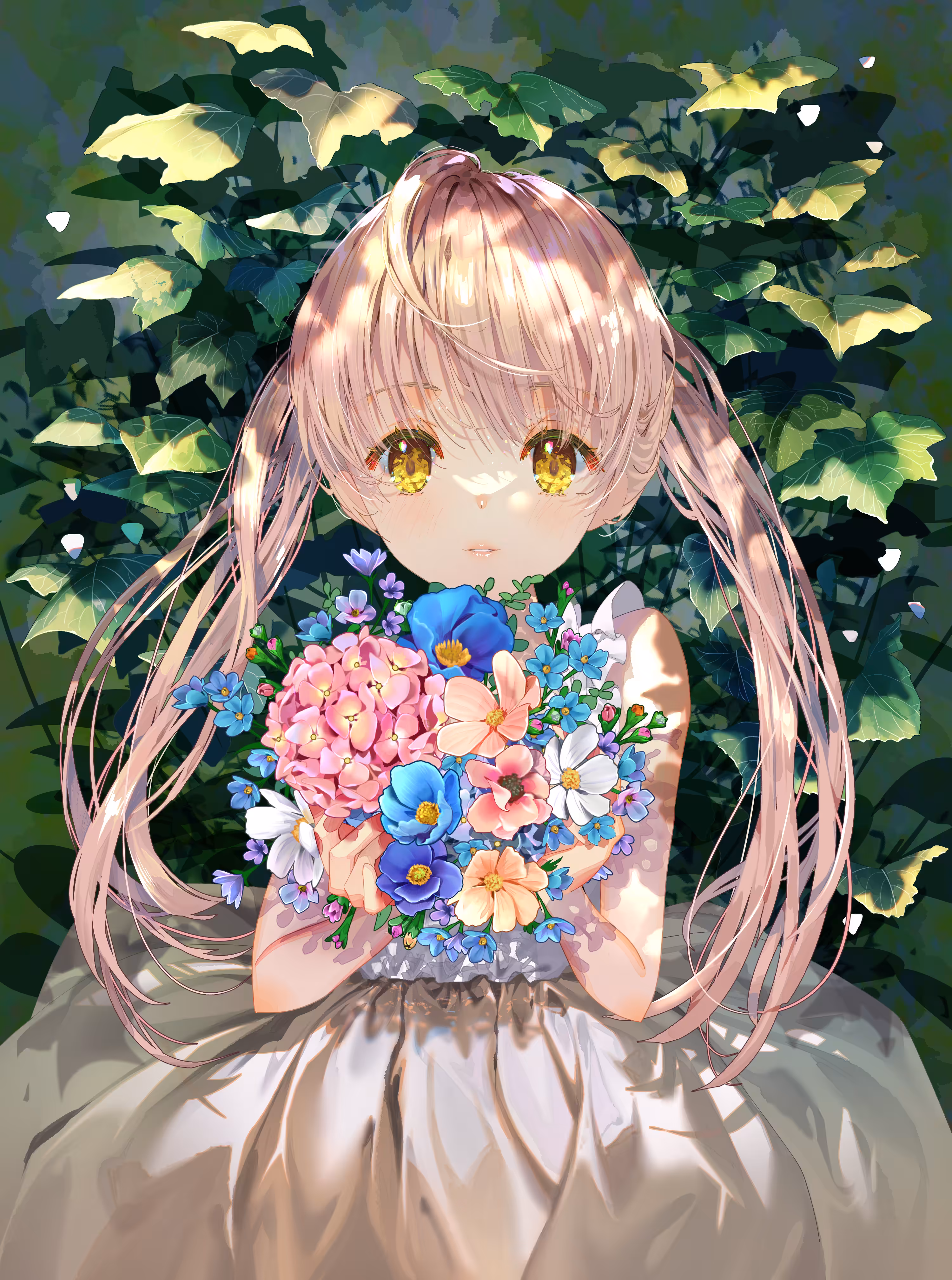 Girl with Flowers