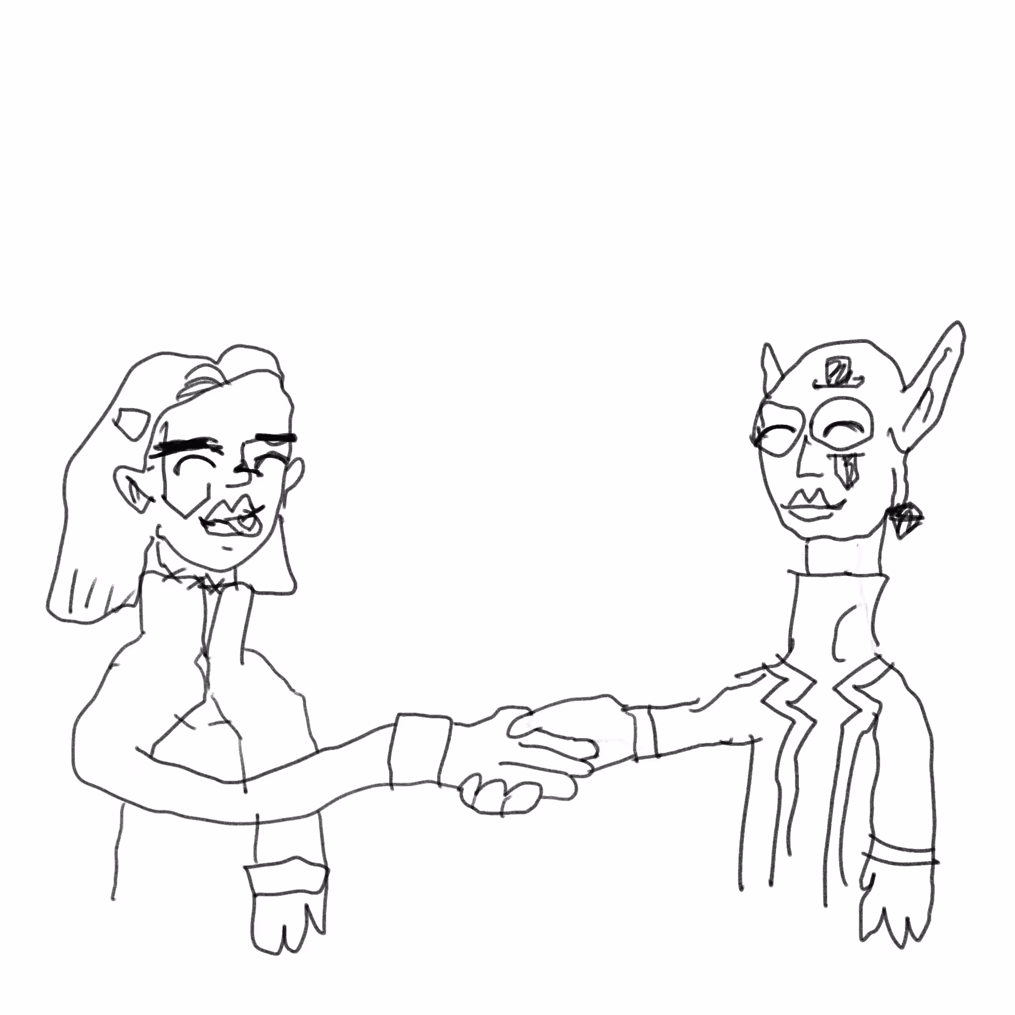 fame lady society secret handshake