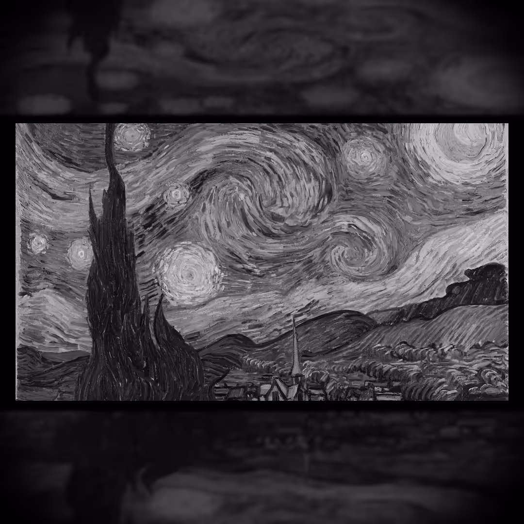 The new Starry Night - Monochrome