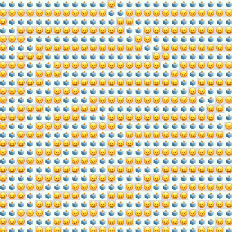 Elementary Cellular Emoji Automata #750