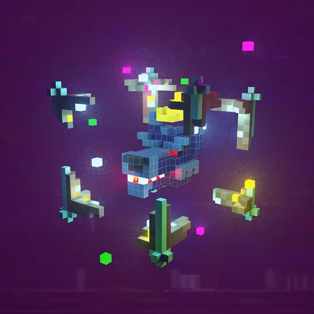 Digital Magical Wolf