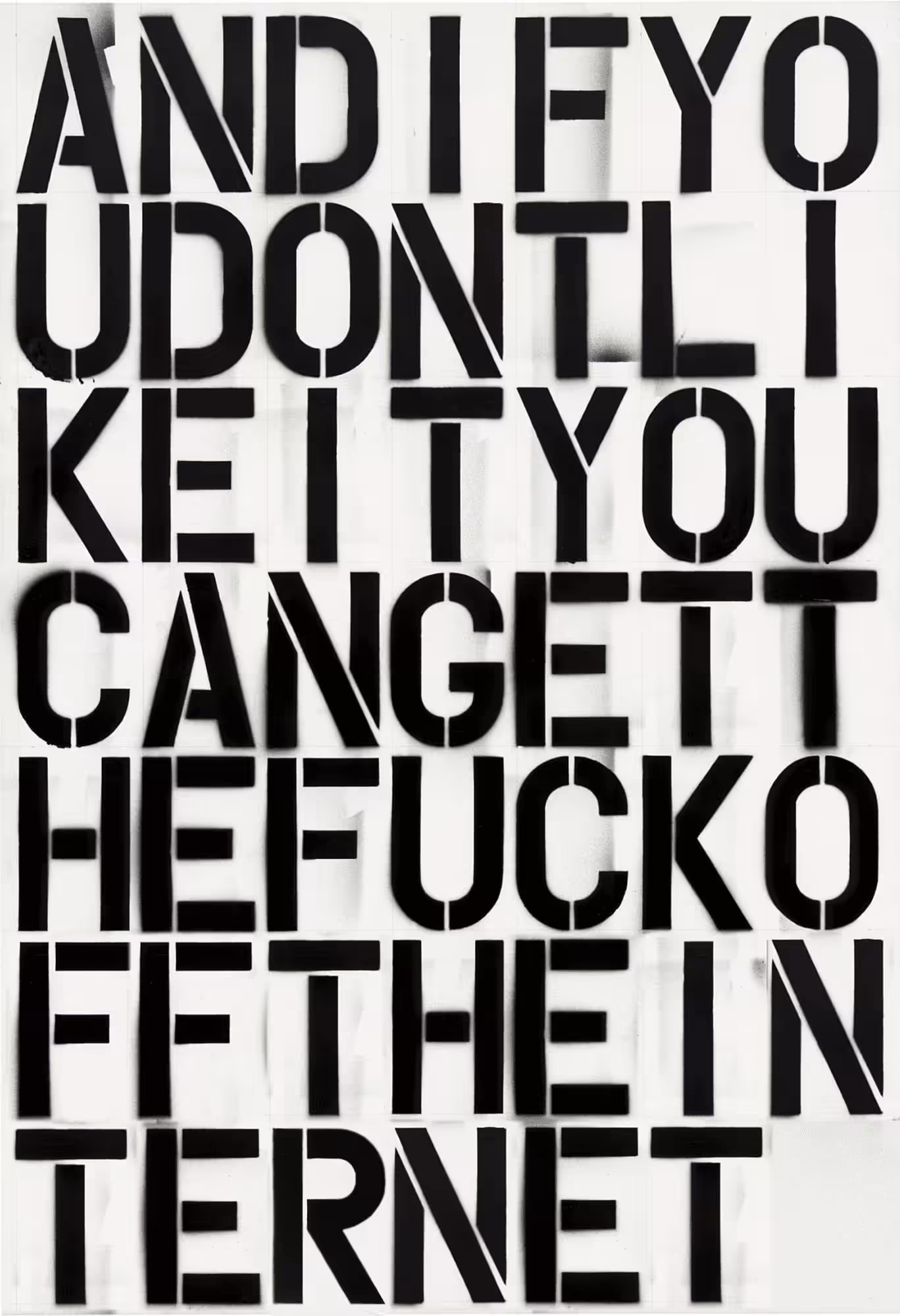 Christopher Wool No.9