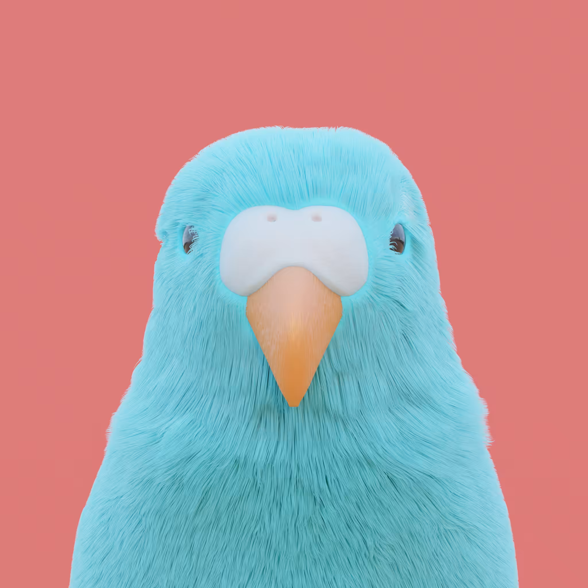 Birdie #08 - Turquoise