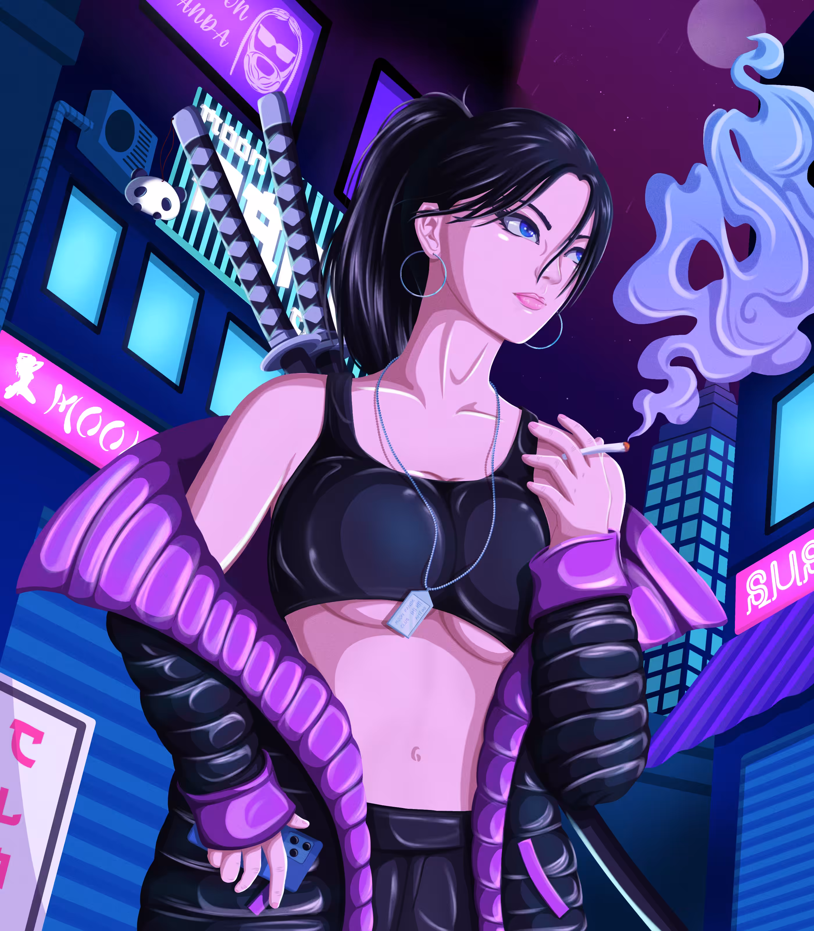 Lost girl in Neo Tokyo