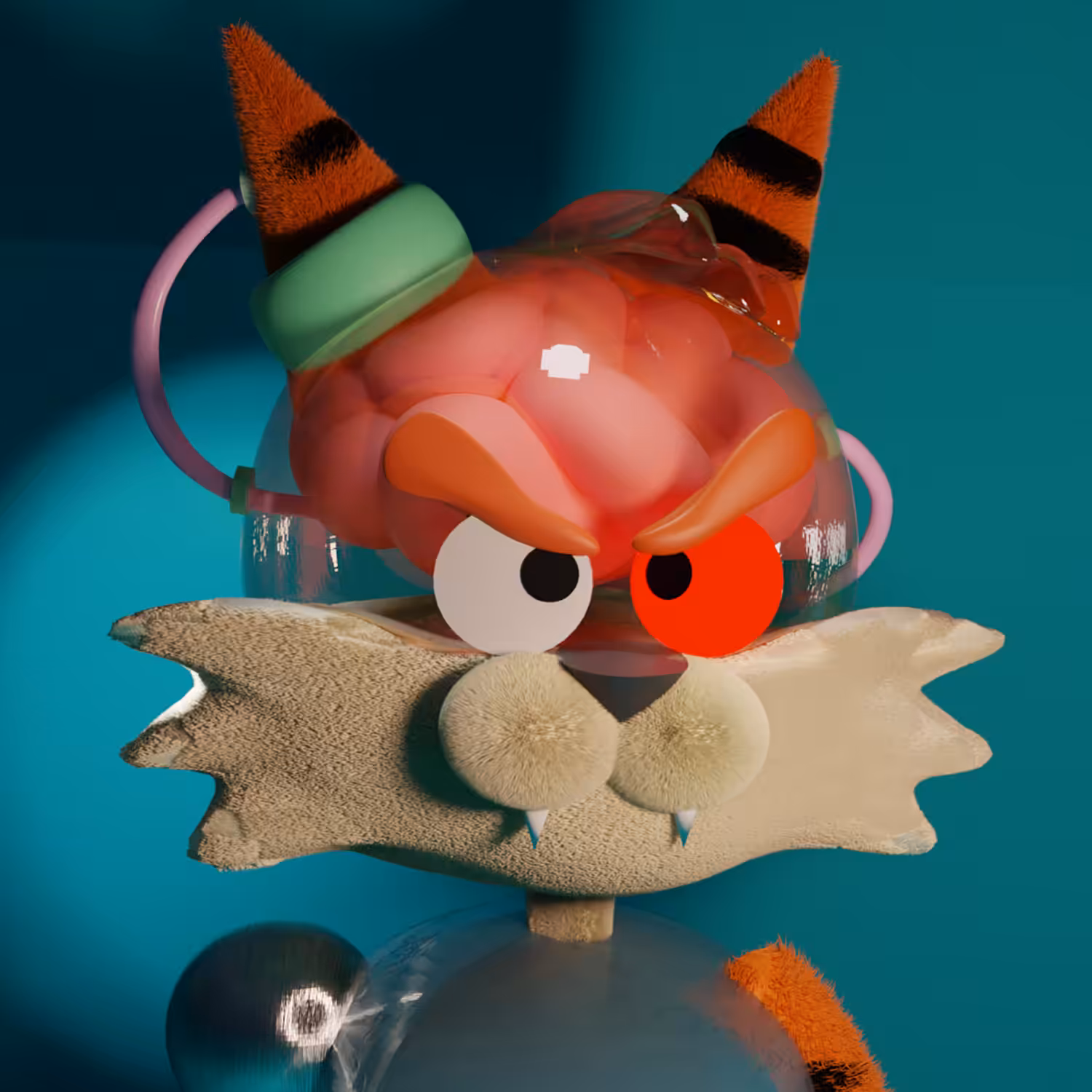 Cloned Cranium Cat Club 3D : GENESIS BLUE