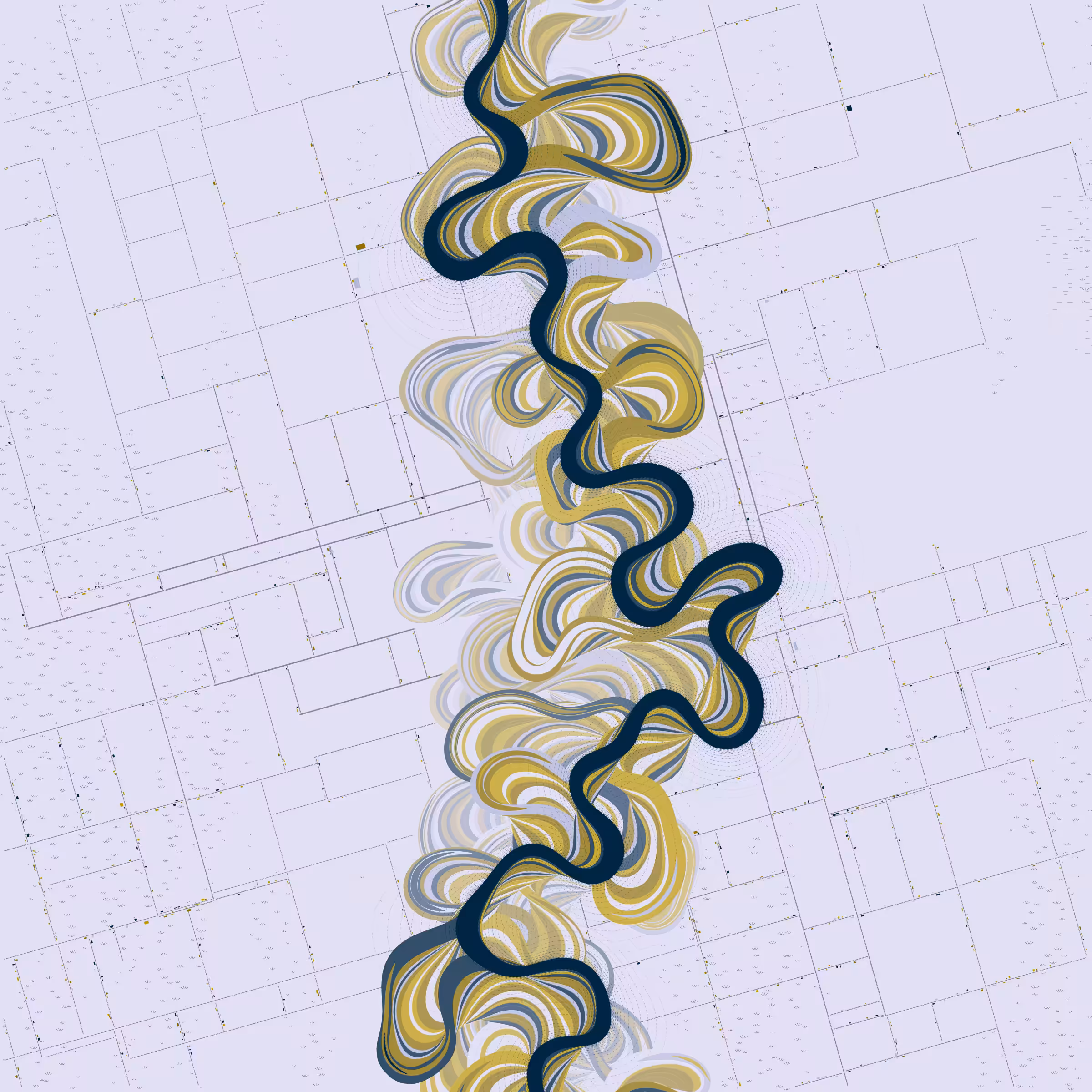 Ancient Courses of Fictional Rivers #831