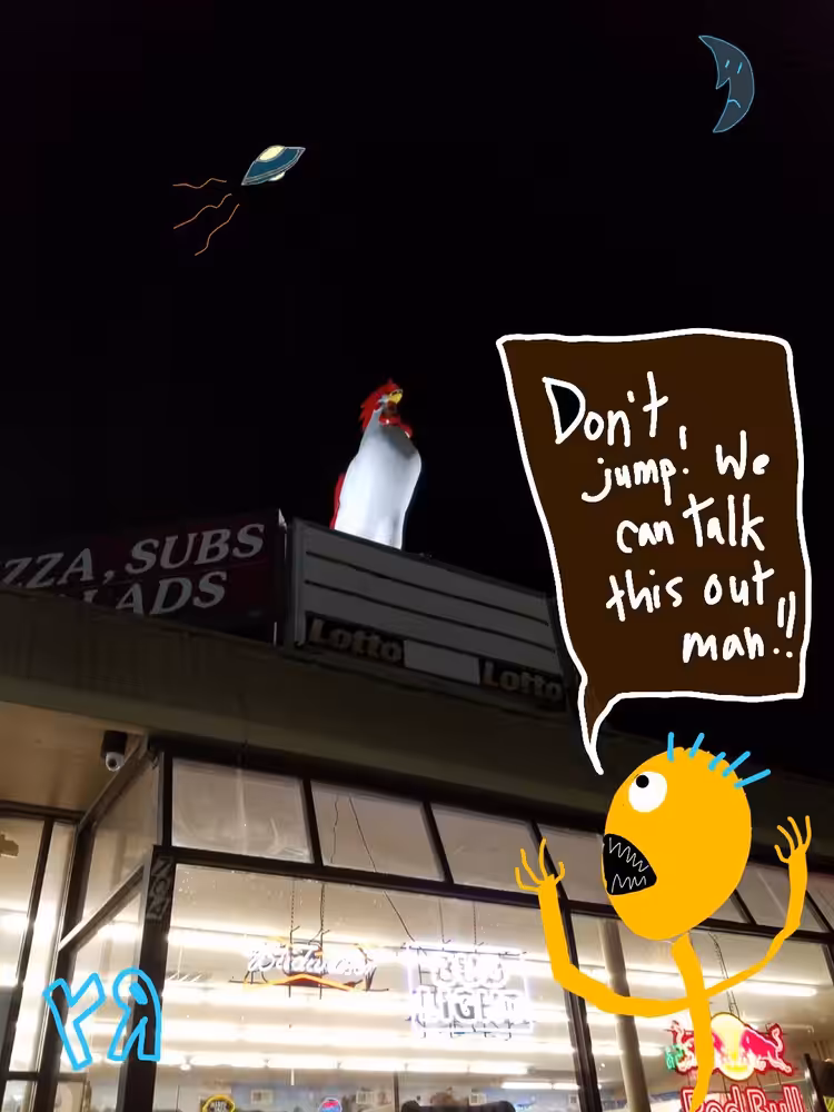 Don't Jump! (Desperate Chicken)