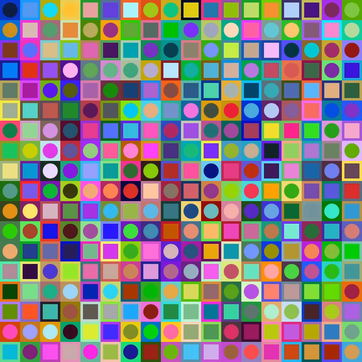Square Dot Composition #319