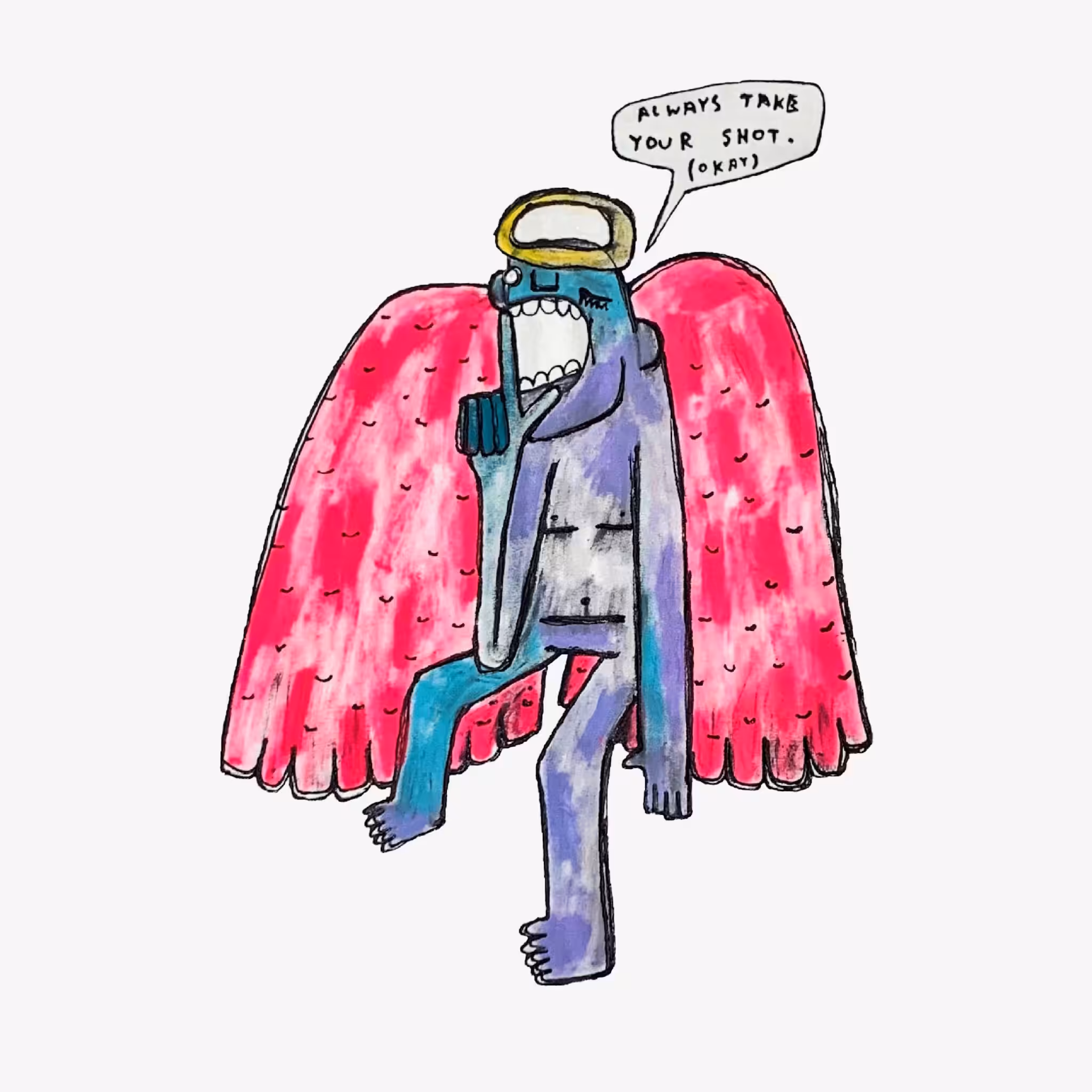 PINK WINGED ANGEL 