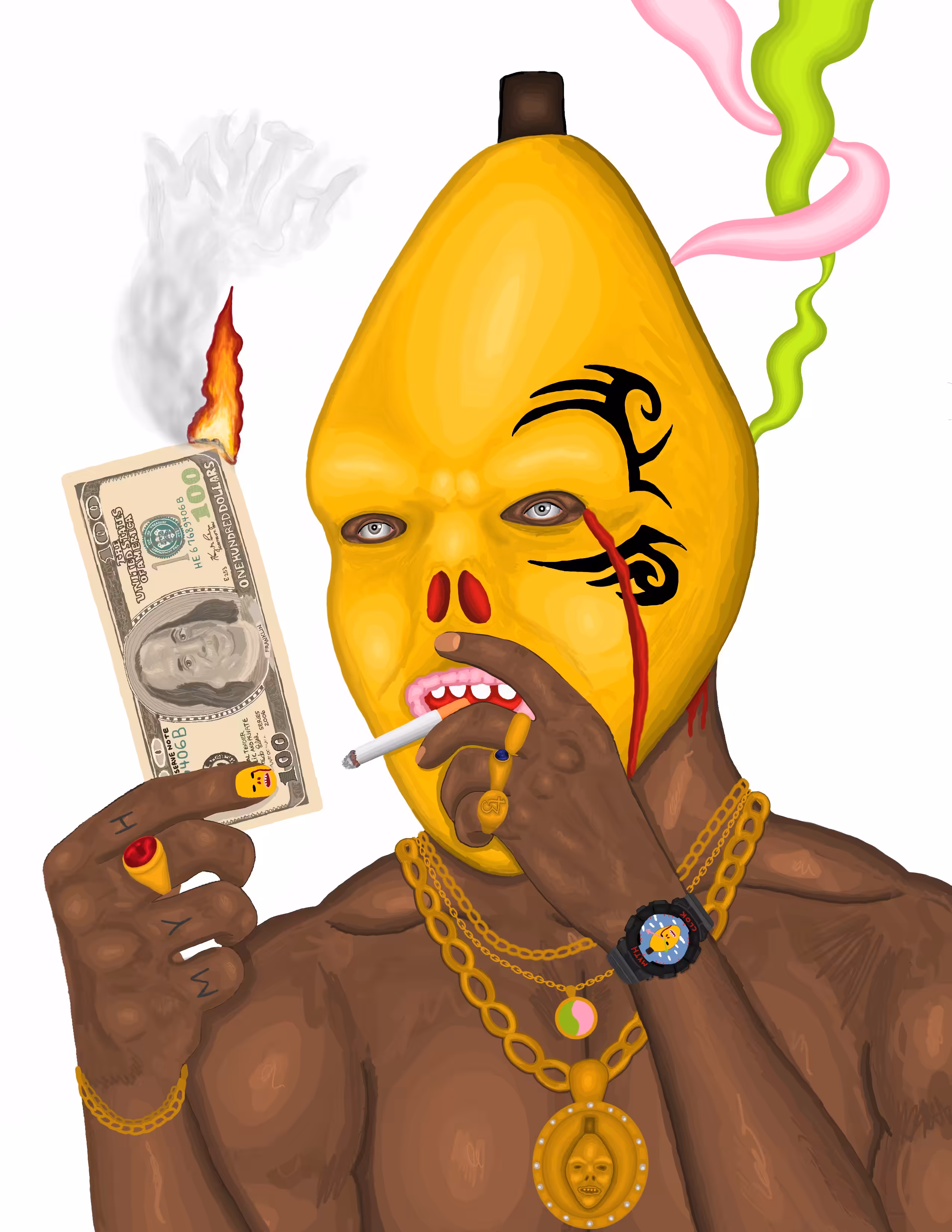 Burn dollar bills with The Myth 