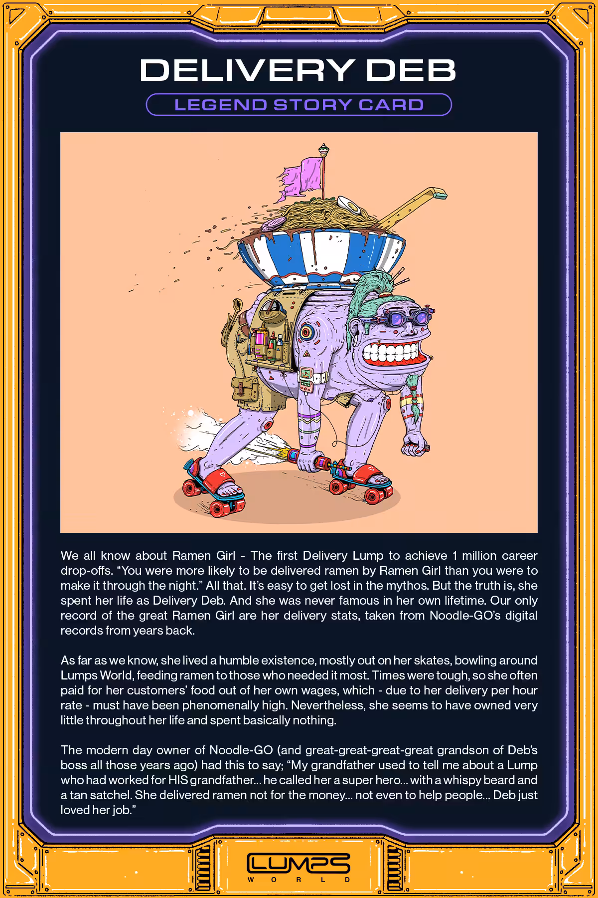 Delivery Deb Story Card